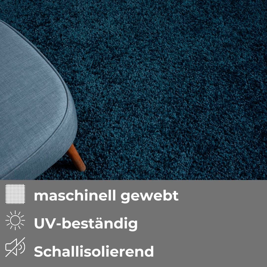 my home Hoogpolig vloerkleed Banji Uni-kleuren, zacht en fluffy, ook als loper en in rond verkrijgbaar