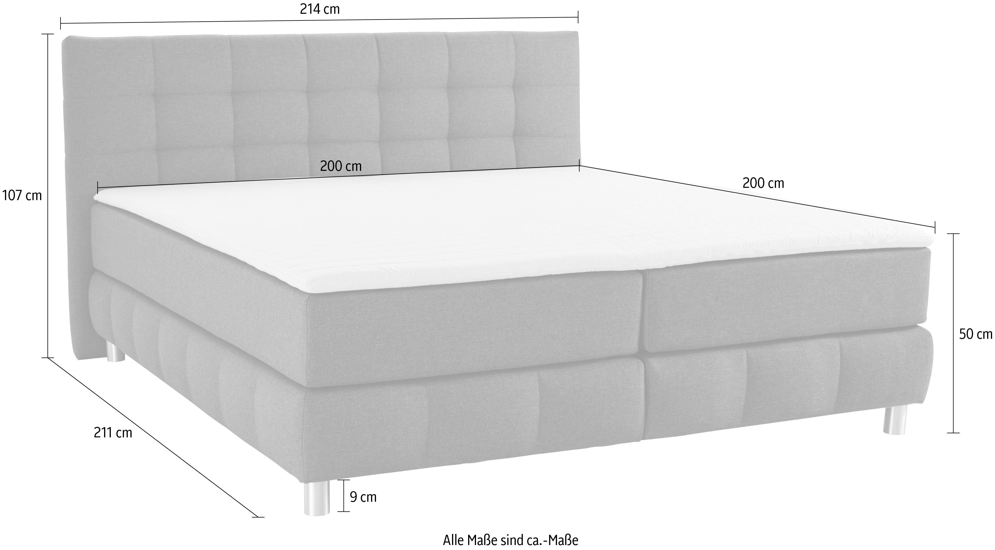 andas Boxspring Salo incl. topmatras, 6 breedten, 2 hardheden, tfk ook in hardheid 4