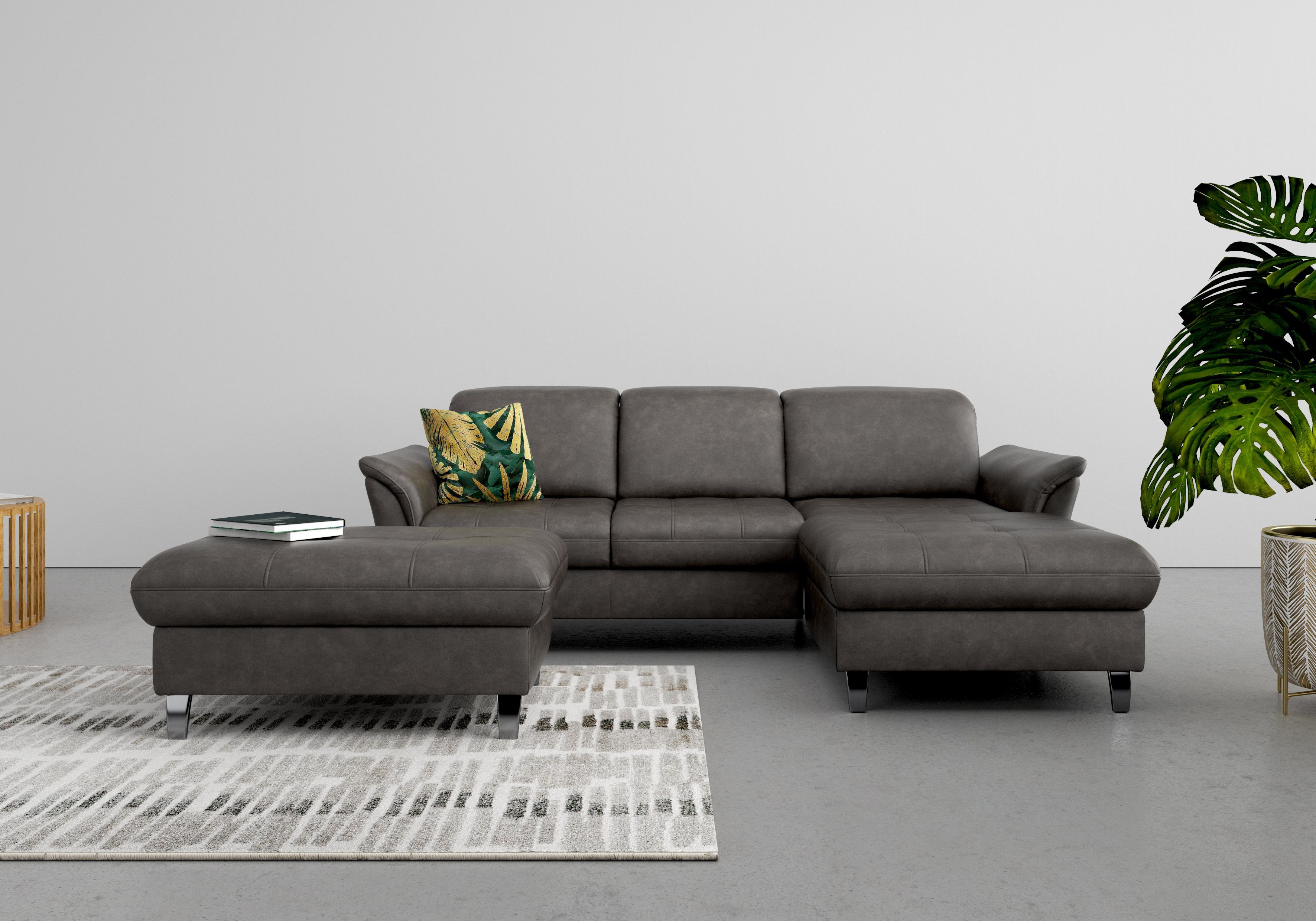 sit&more Hocker met bergruimte Maggiore met bergruimte en moderne metalen poten