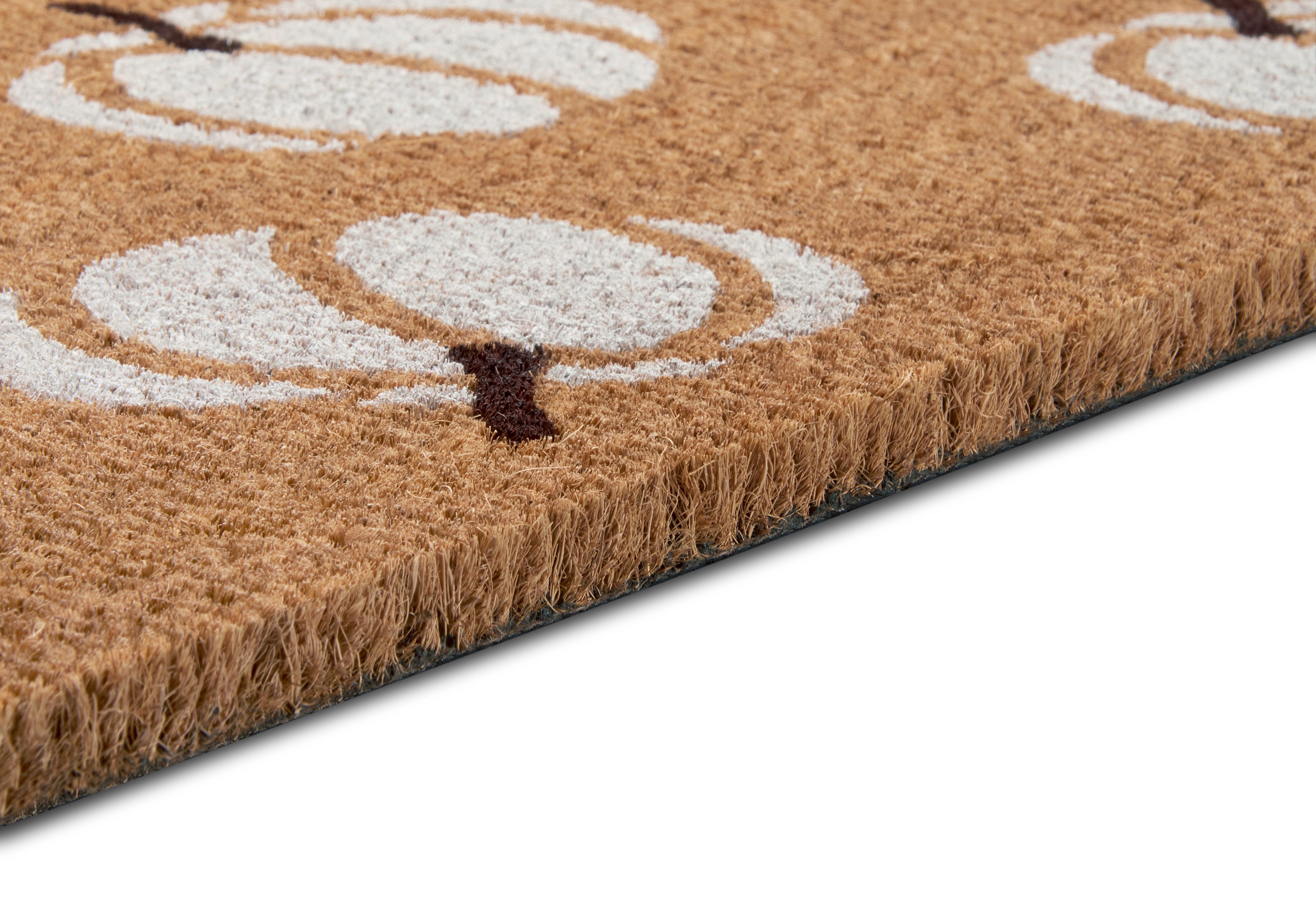HANSE Home Mat Mix Mats Kokos Pumpkins, deurmat Kokos, vuilopvangmat, outdoor, antislip, binnen, kokosmat, gang