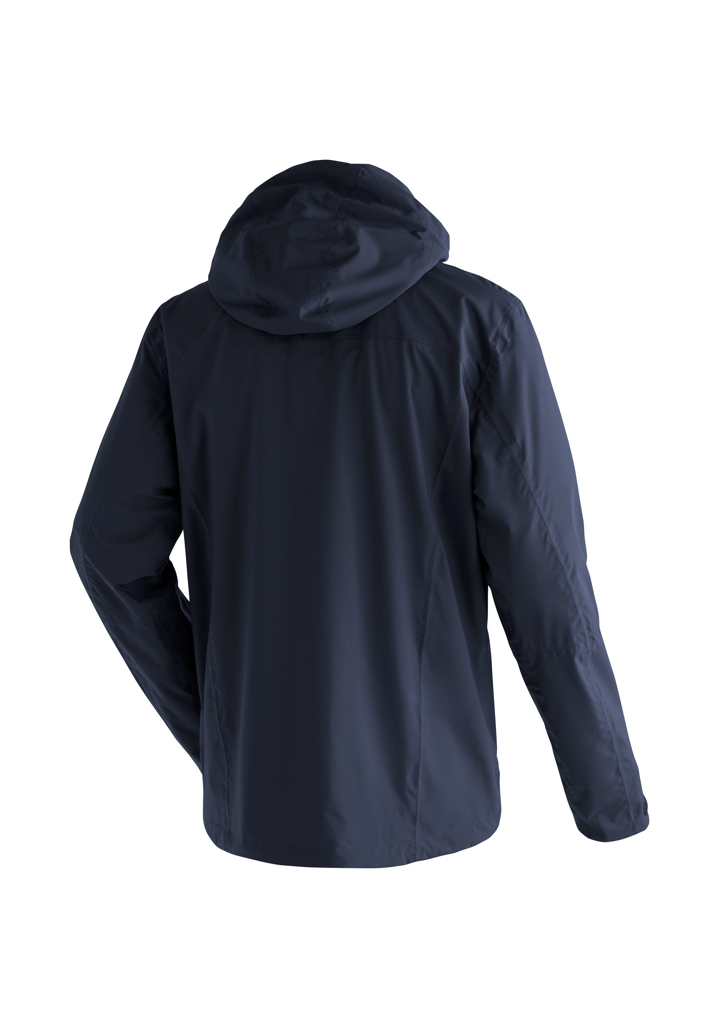 Maier Sports Outdoorjack Metor rec M Heren regenjack, waterdicht met capuchon, 2 zakken aan de buitenkant, binnenzak