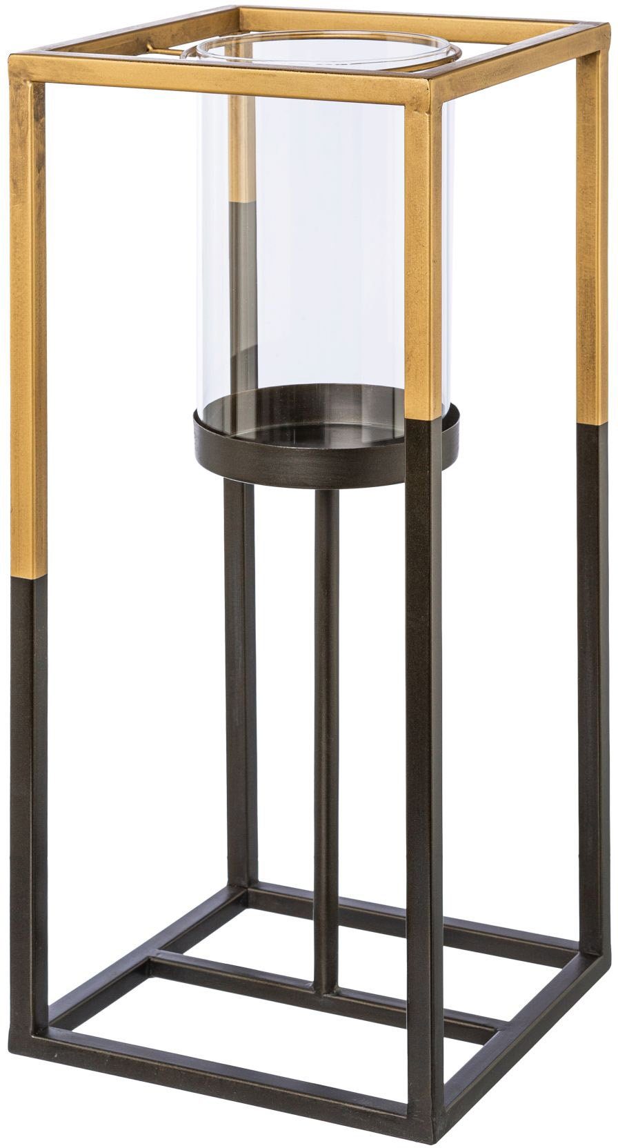Creativ deco Kandelaar met glas, voor stompkaarsen, hoogte ca. 50 cm (1 stuk)