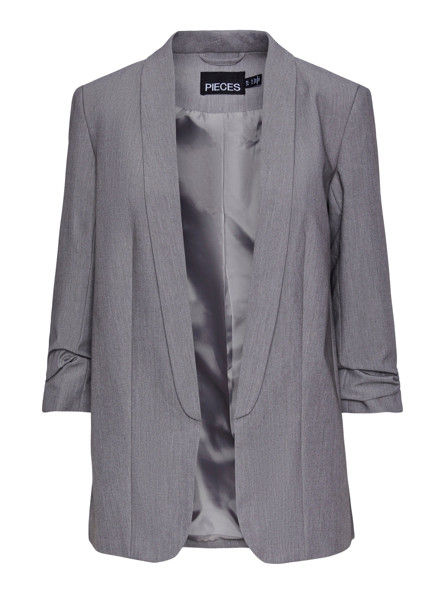 pieces Blouseblazer PCBOSELLA 3 4 BLAZER NOOS met plooidetail op de mouw