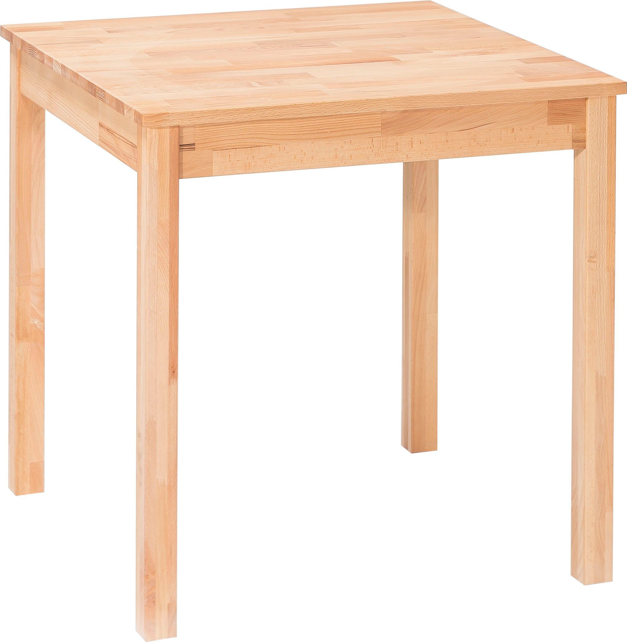 MCA living Eettafel Alfons, TOPSELLER! Massief houten tafel in geolied wildeiken, belastbaar tot 50 kg