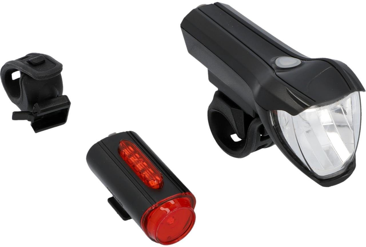 Fischer Fietsverlichting TWIN met extra vloerlamp (set, 3-delig)