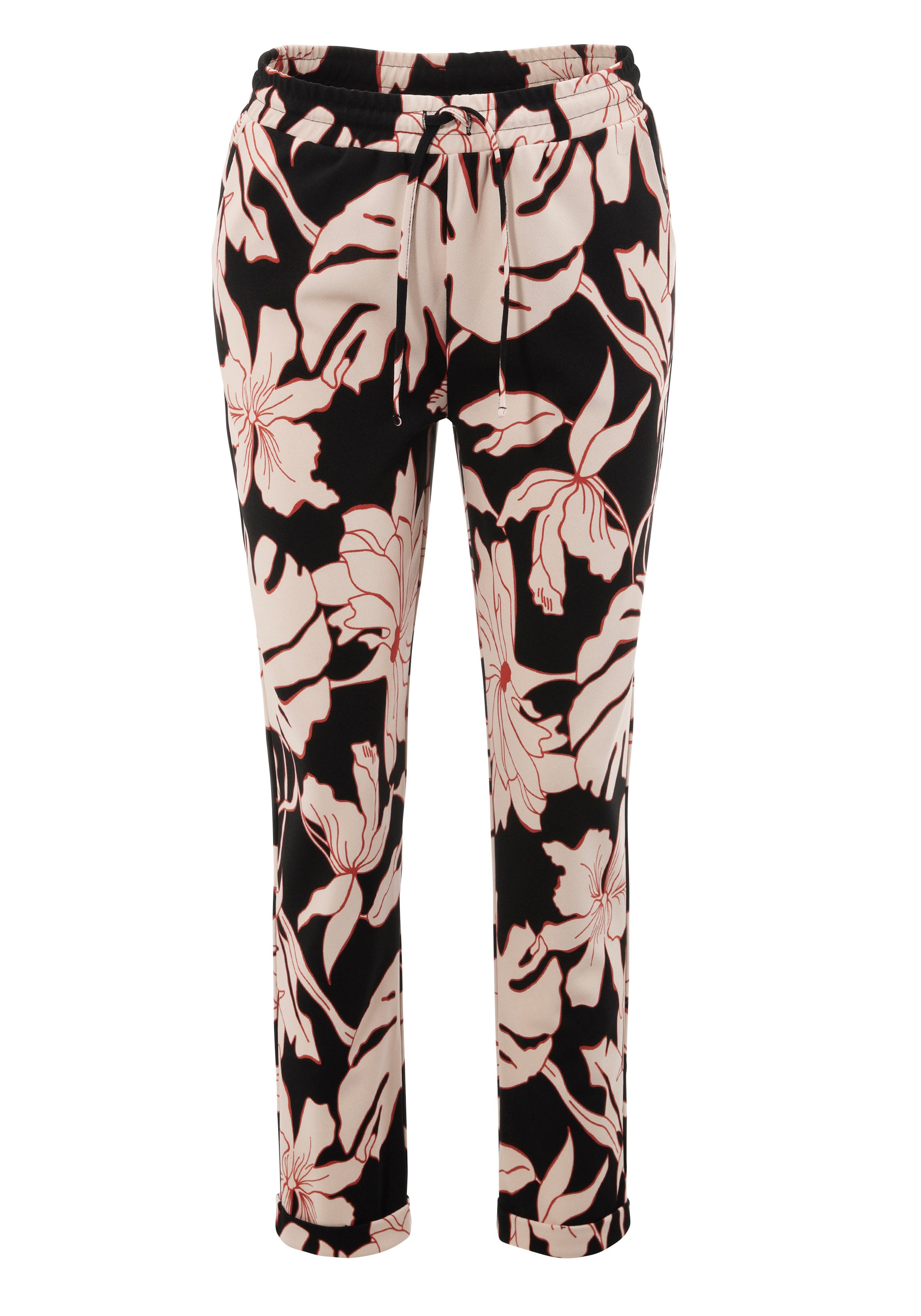 Aniston SELECTED Comfortbroek met grootvlak en abstract bloemenpatroon