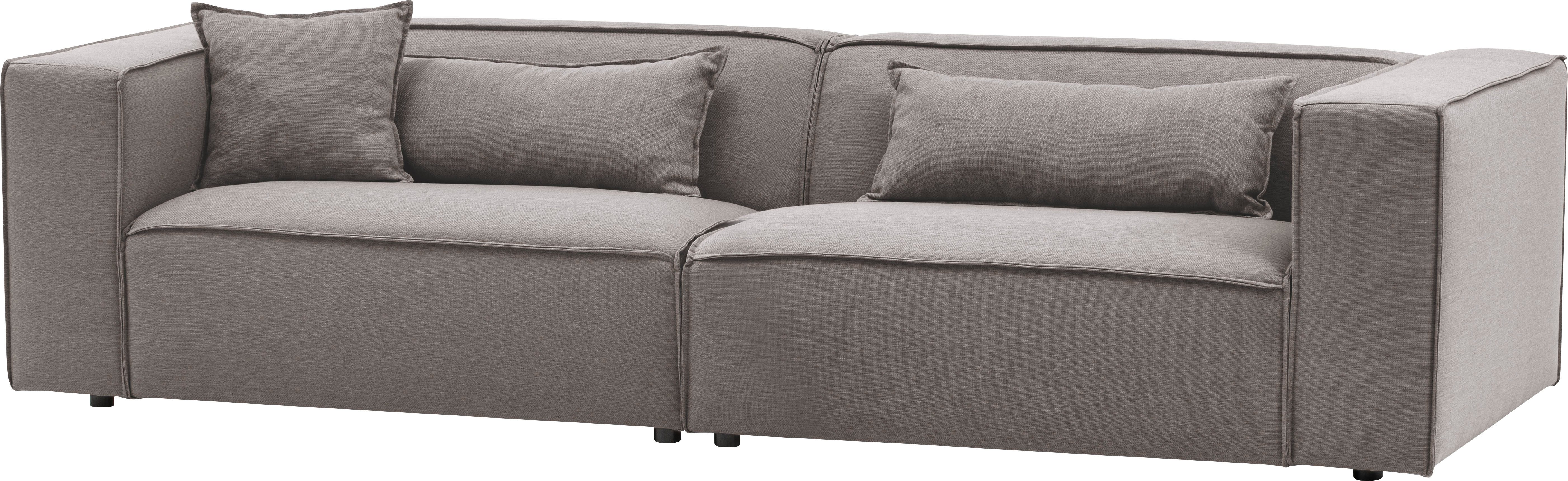 LeGer Home by Lena Gercke 3-zitsbank PIARA, bank met biesnaad, sofa in cord of linnenlook