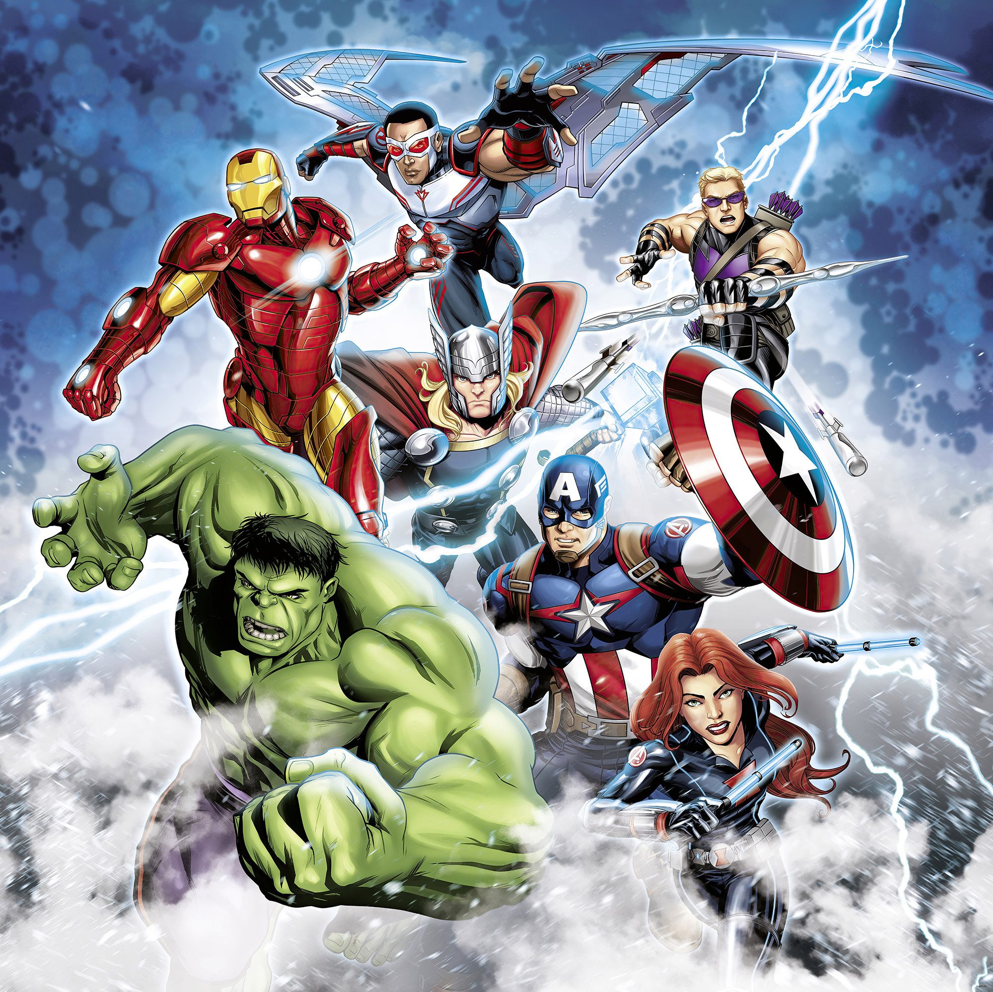 Komar Kinderbehang Marvel Avengers Mighty Team (1 stuk)