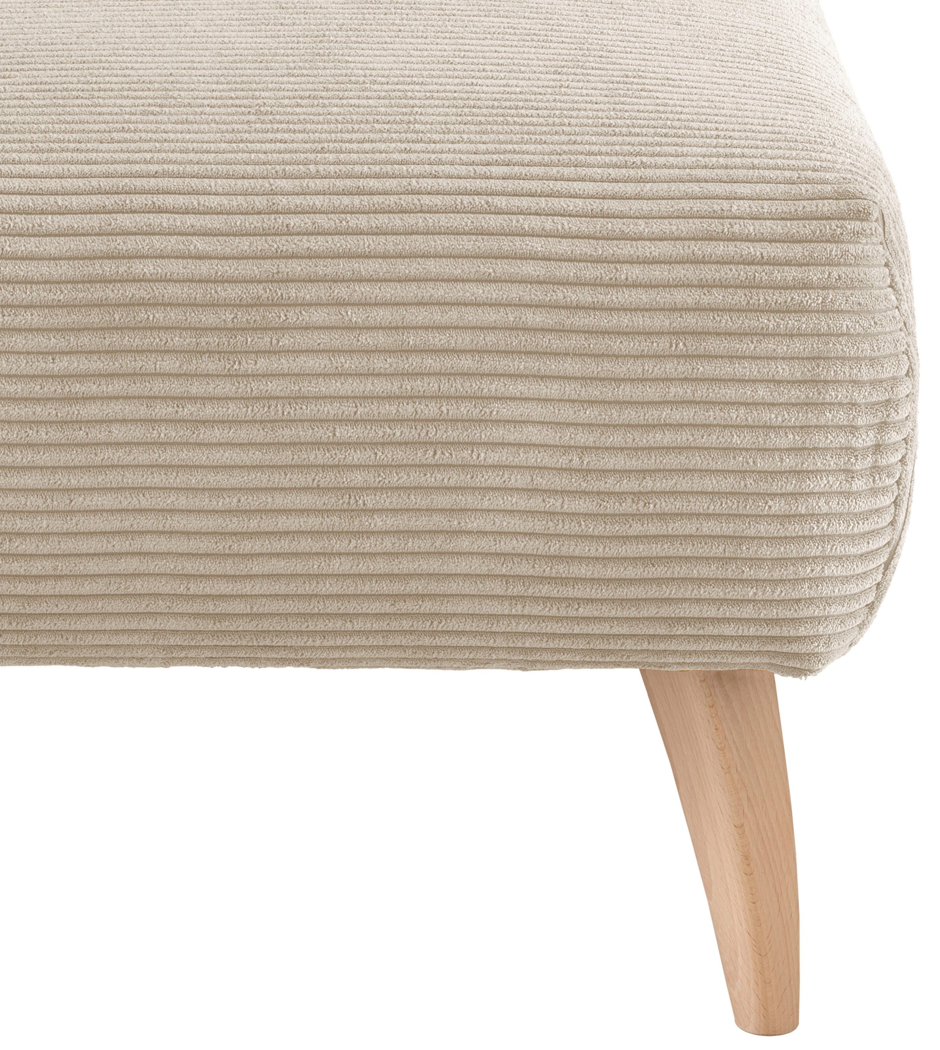 INOSIGN Hocker Colori Kleur houten poten naar keuze, verschillende stoffen, hoogwaardige stof