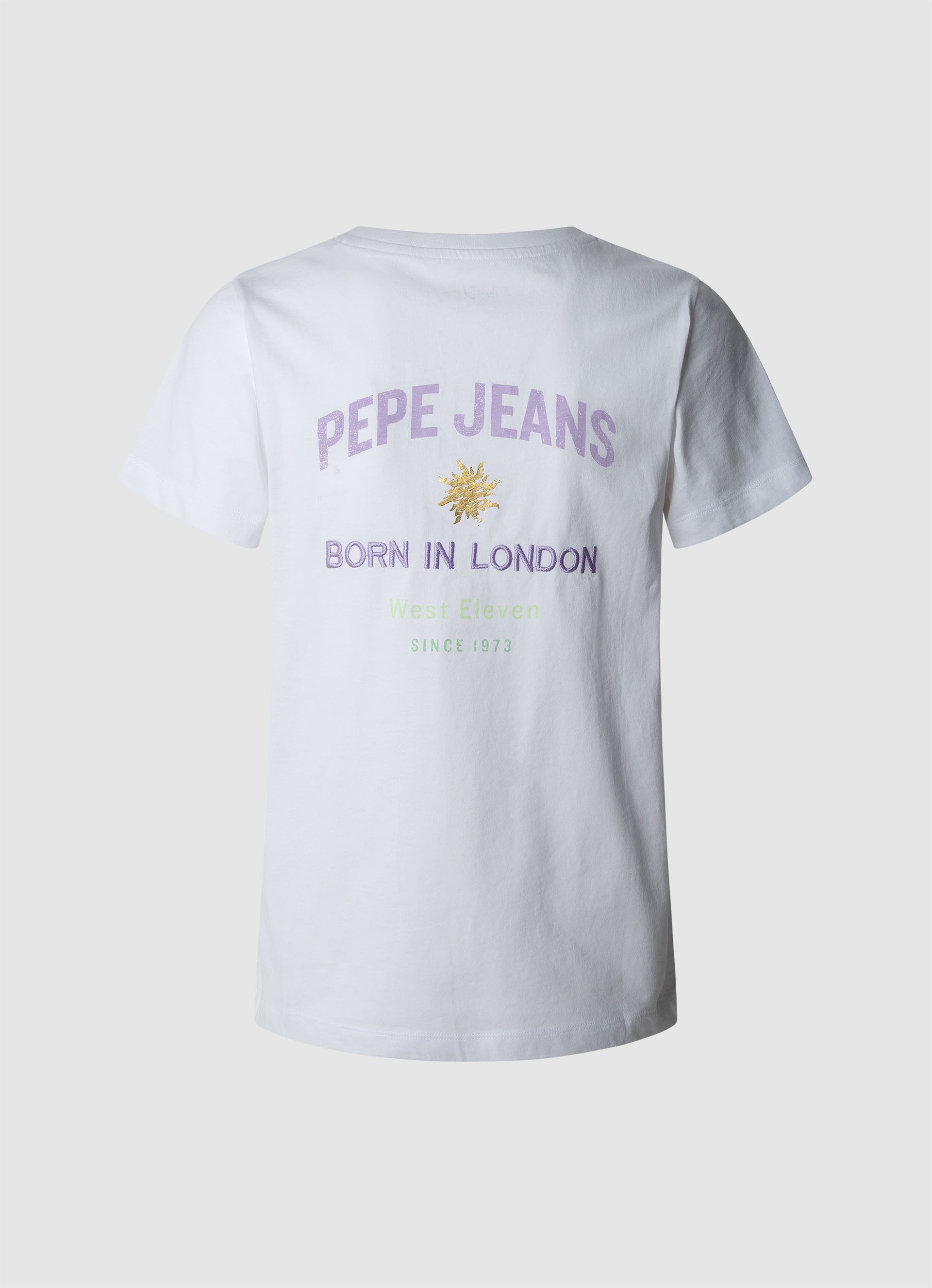 Pepe Jeans T-shirt Amanda met stik- en drukelementen