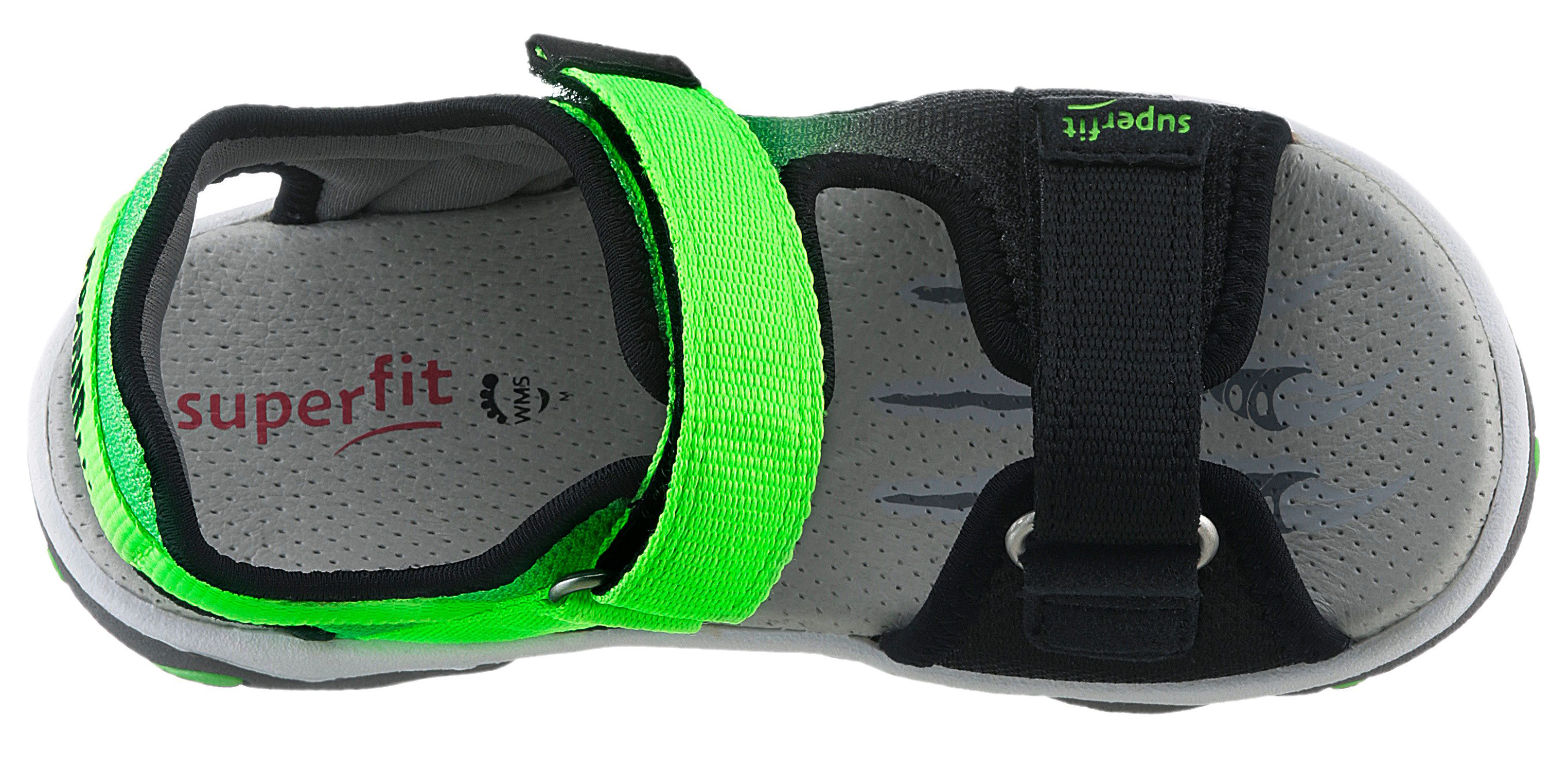 Superfit Sandalen MIKE 3.0 WMS: middel Buitensandaal met klittenband, voetbal logo, maat sjabloon om te downloaden