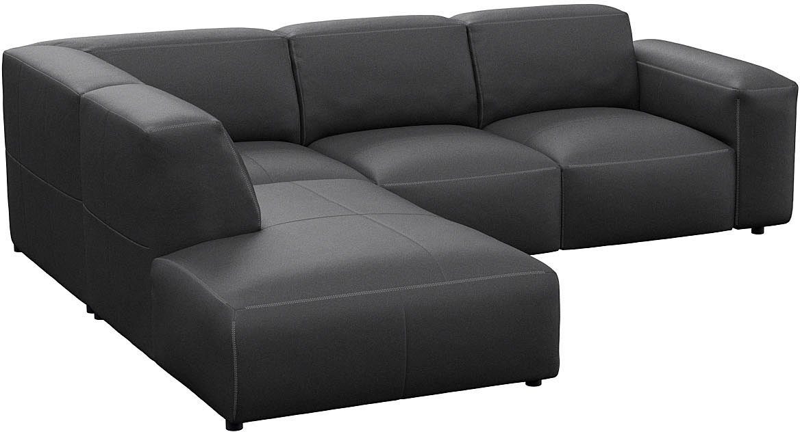 FLEXLUX Hoekbank Lucera, super comfortabel door hoogwaardige zitconstructie met koudschuim