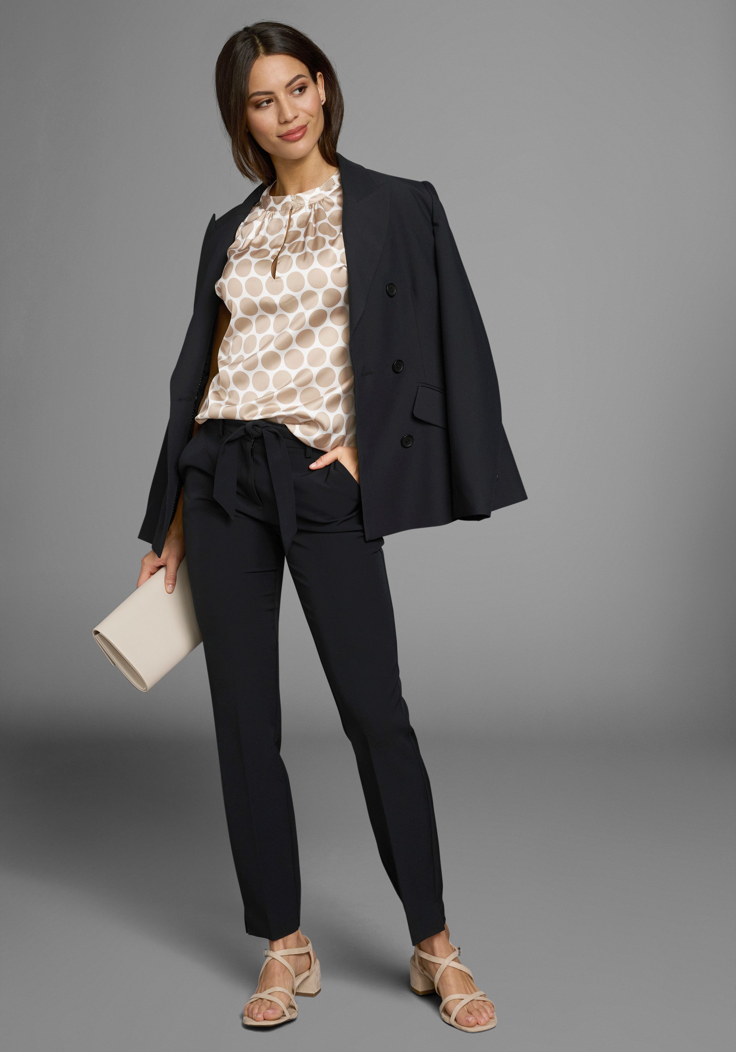 HECHTER PARIS Blouse met korte mouwen