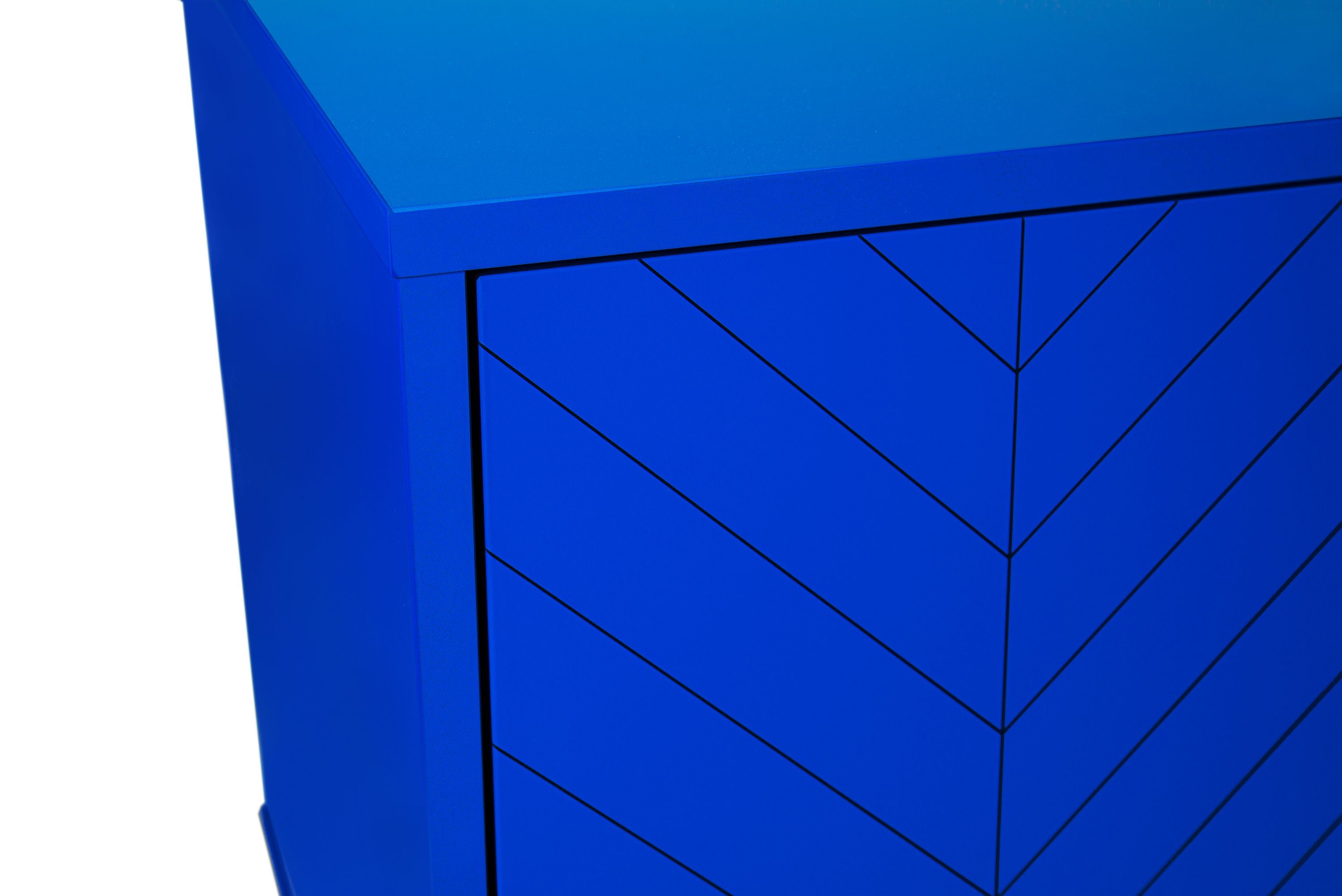 Woodman Kast met bijzondere print, met push-to-openfunctie