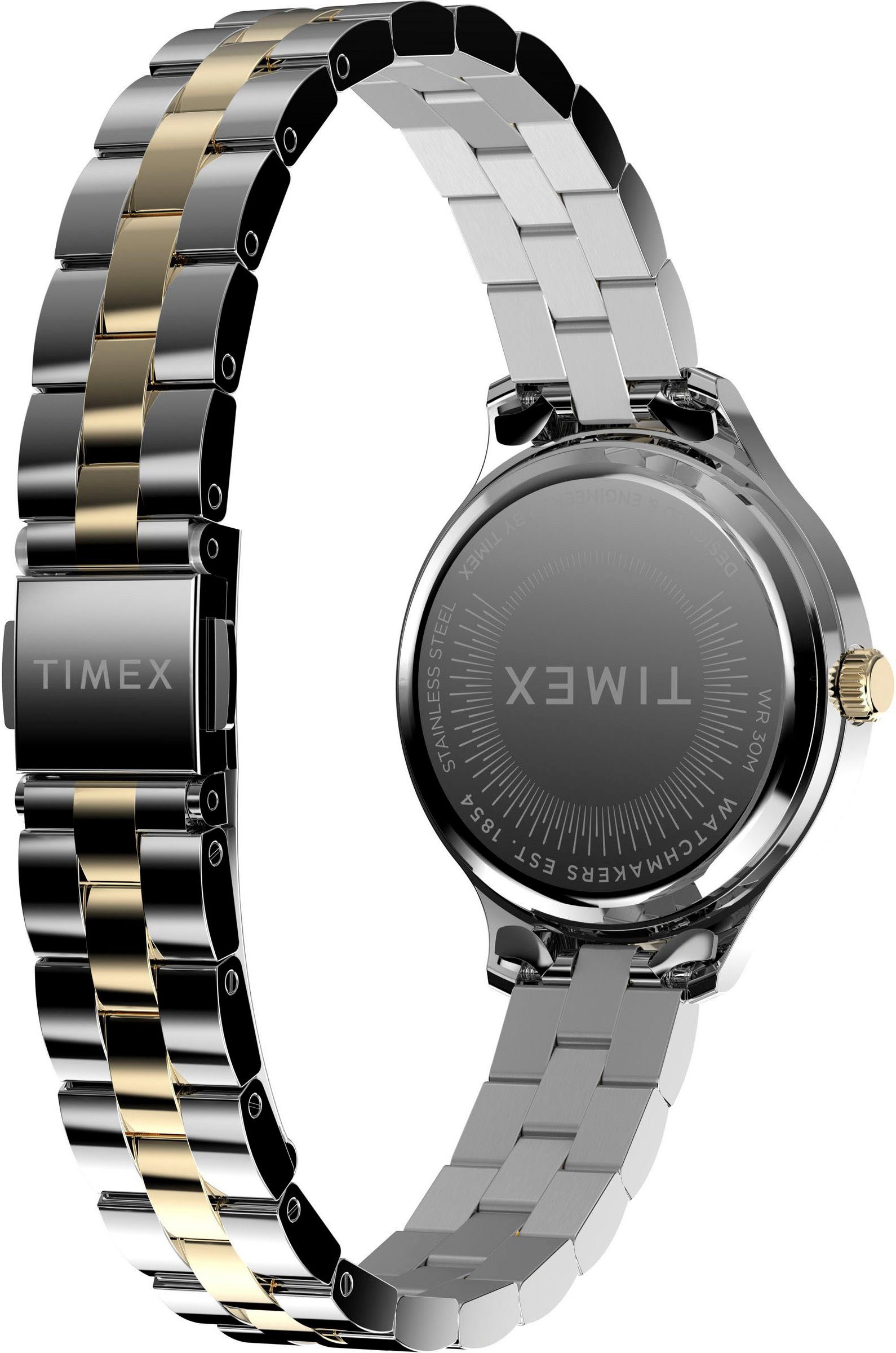 Timex Kwartshorloge PEYTON Polshorloge, dameshorloge, roestvrijstalen band, analoog