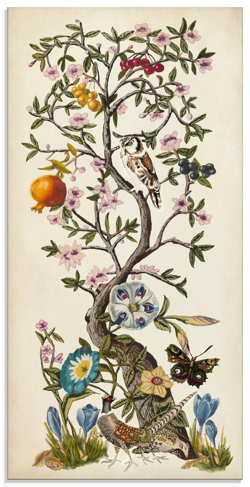 Artland Print op glas Chinoiserie naturel I (1 stuk)