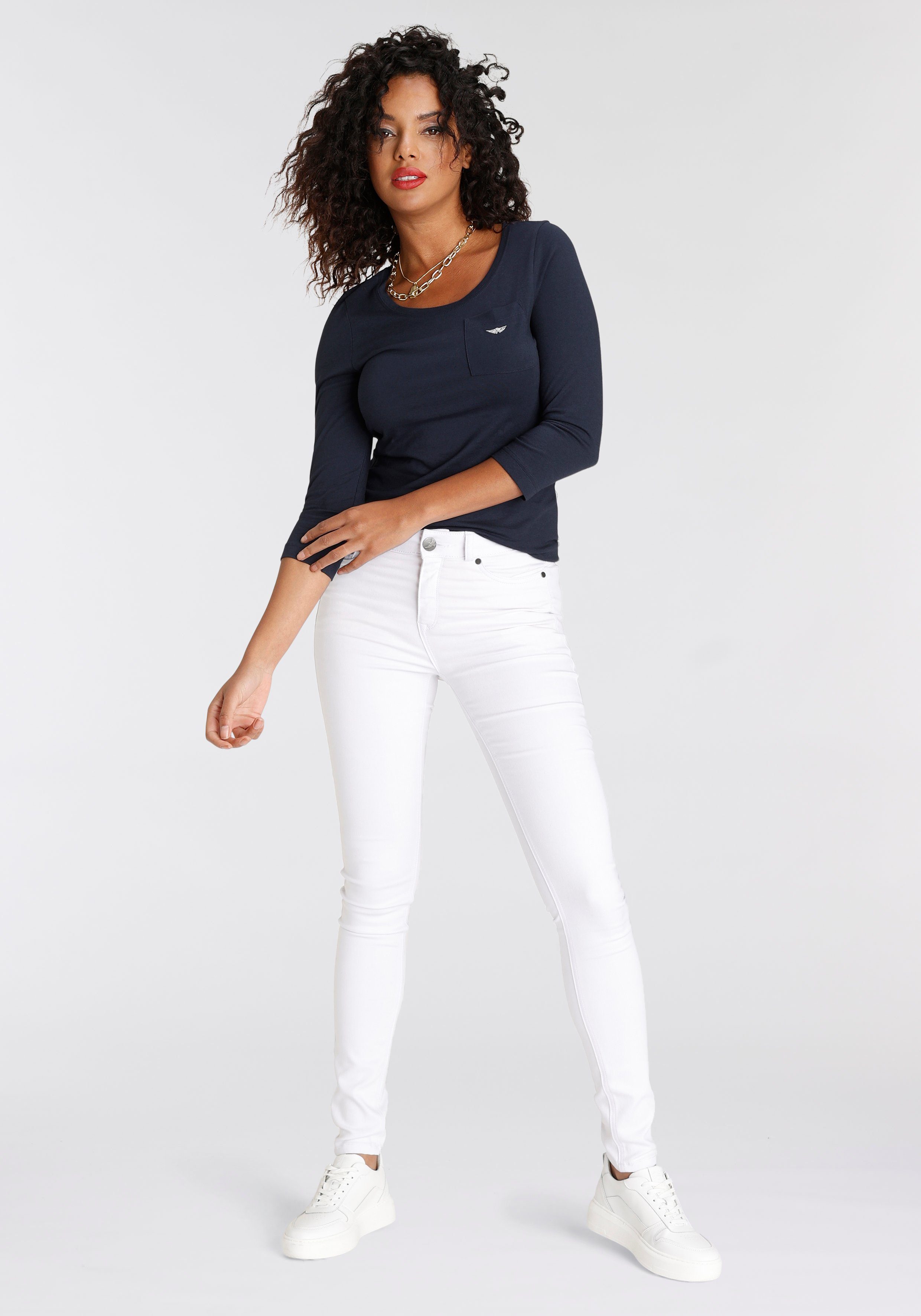 Arizona Skinny fit jeans Ultra Soft hoge taille, lang, van katoen, polyester en elastaan