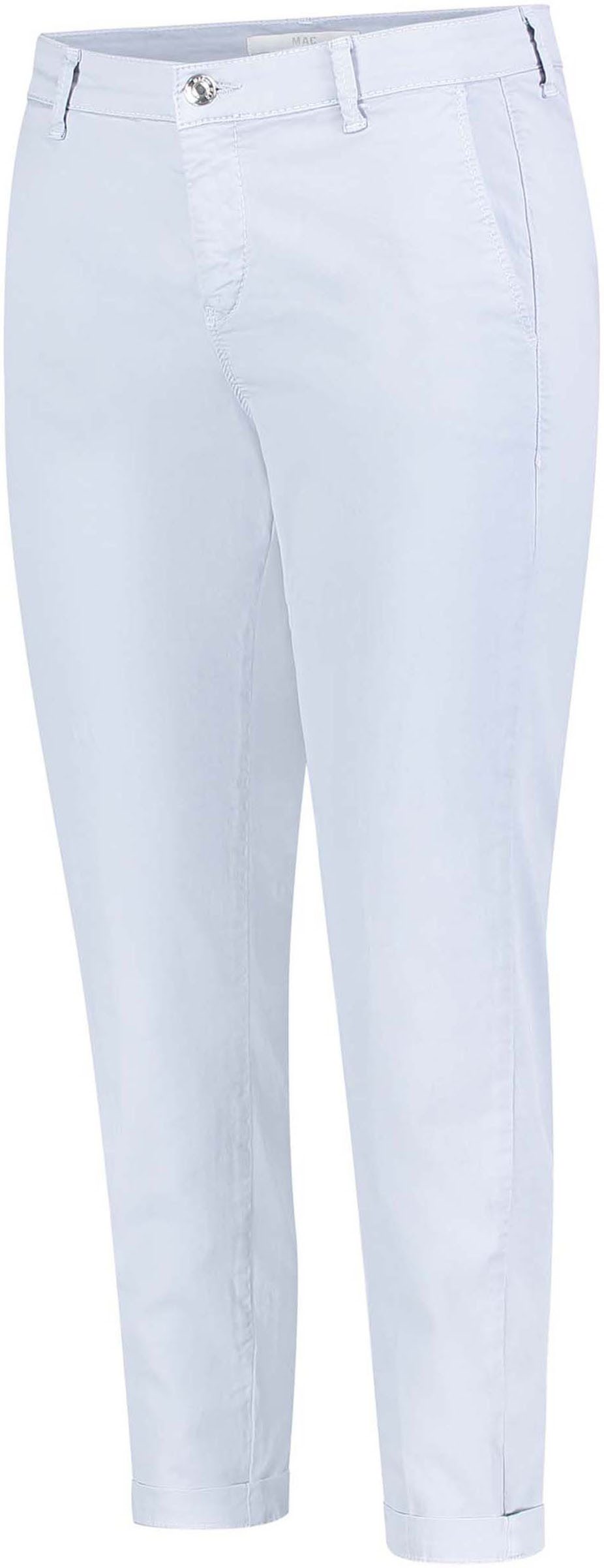 MAC Chino turn up met subtiele glans, elegant en sportief tegelijk