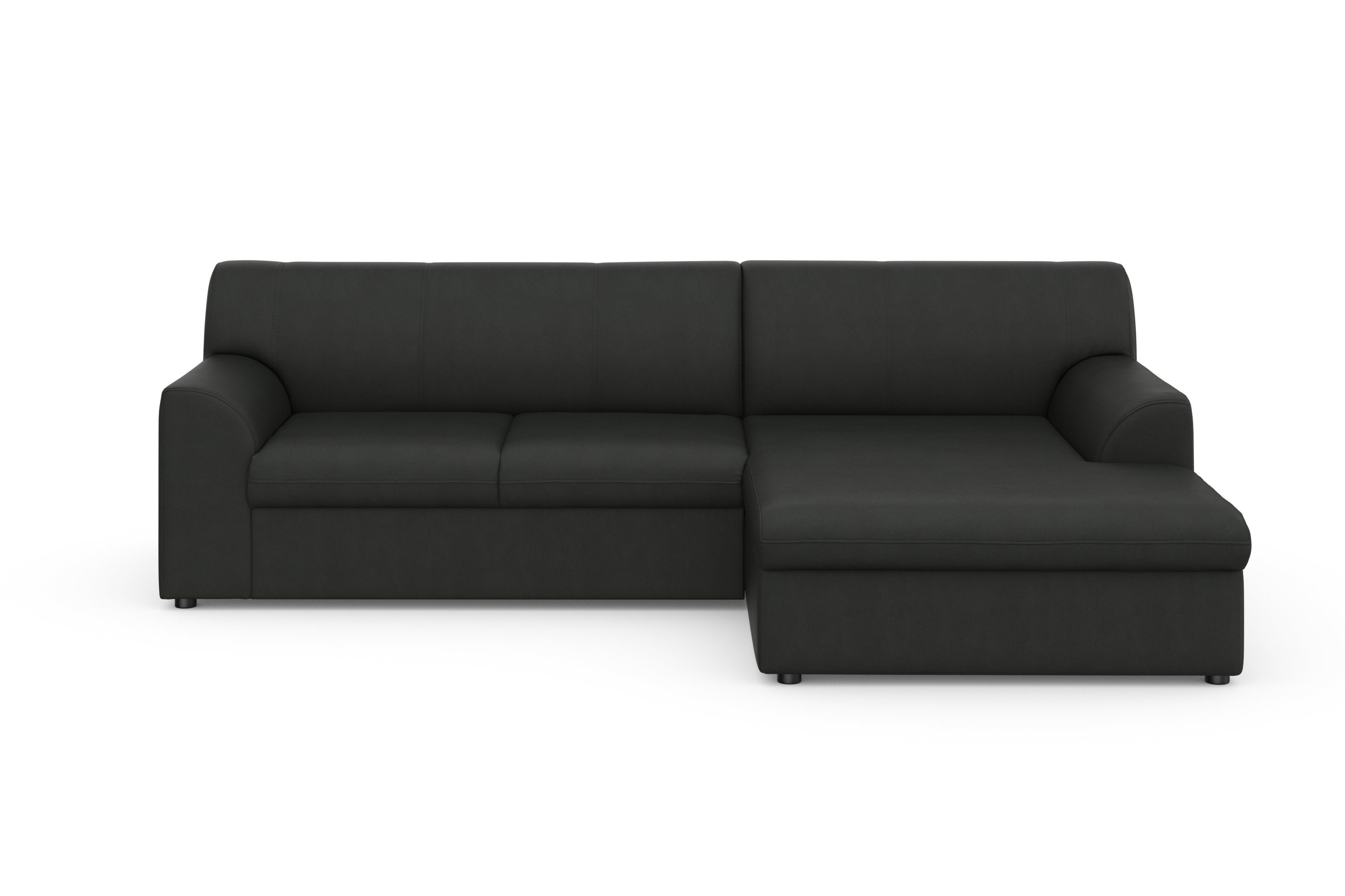 DOMO collection Hoekbank Topper, elegant en tijdloos, compacte afmetingen 245/155cm, L-vorm