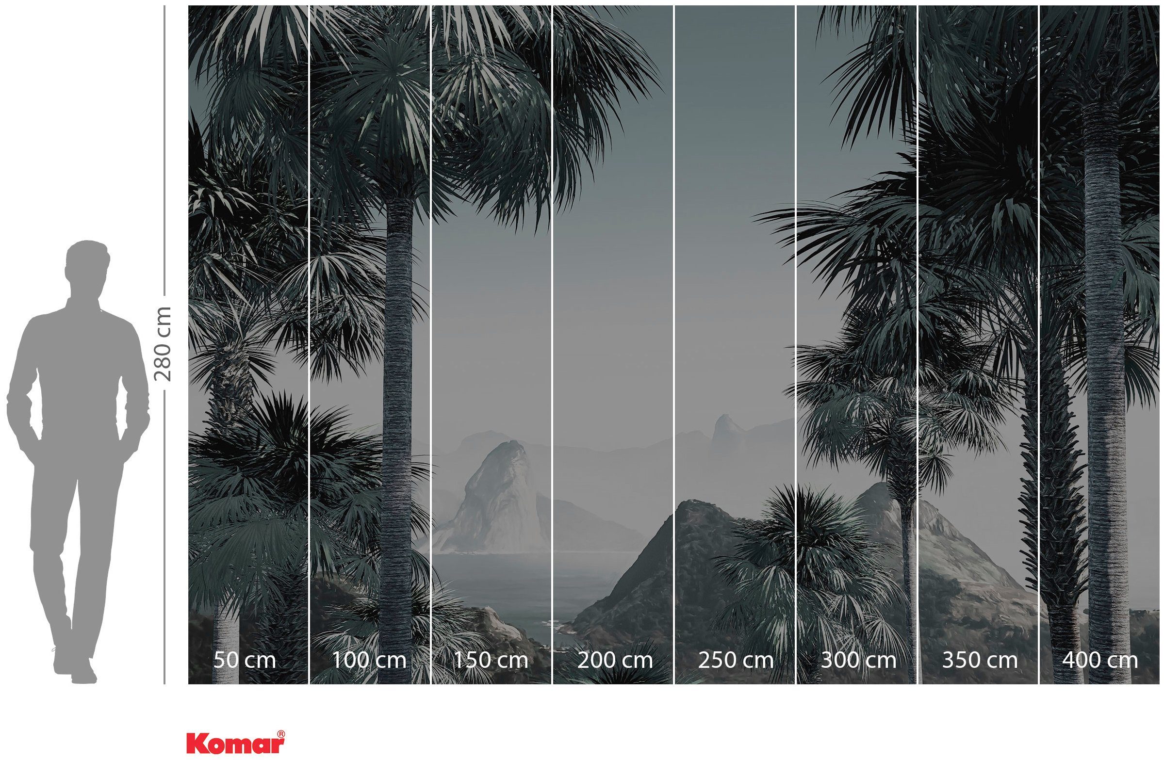 Komar Vliesbehang Digitale print vlies - Guanabara - Afmeting 400 x 280 cm