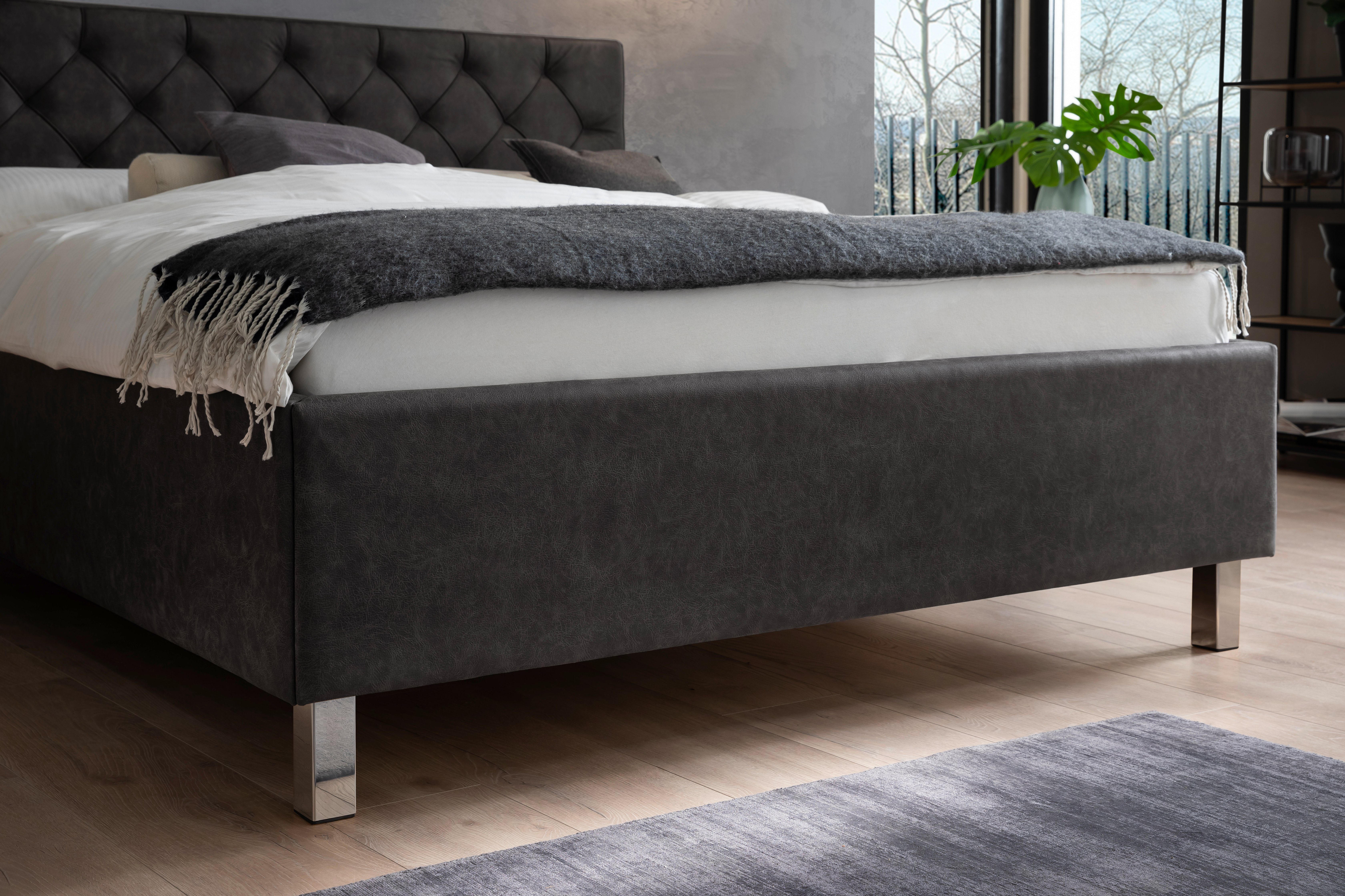 meise.möbel Gestoffeerd bed Sanremo met bedkist