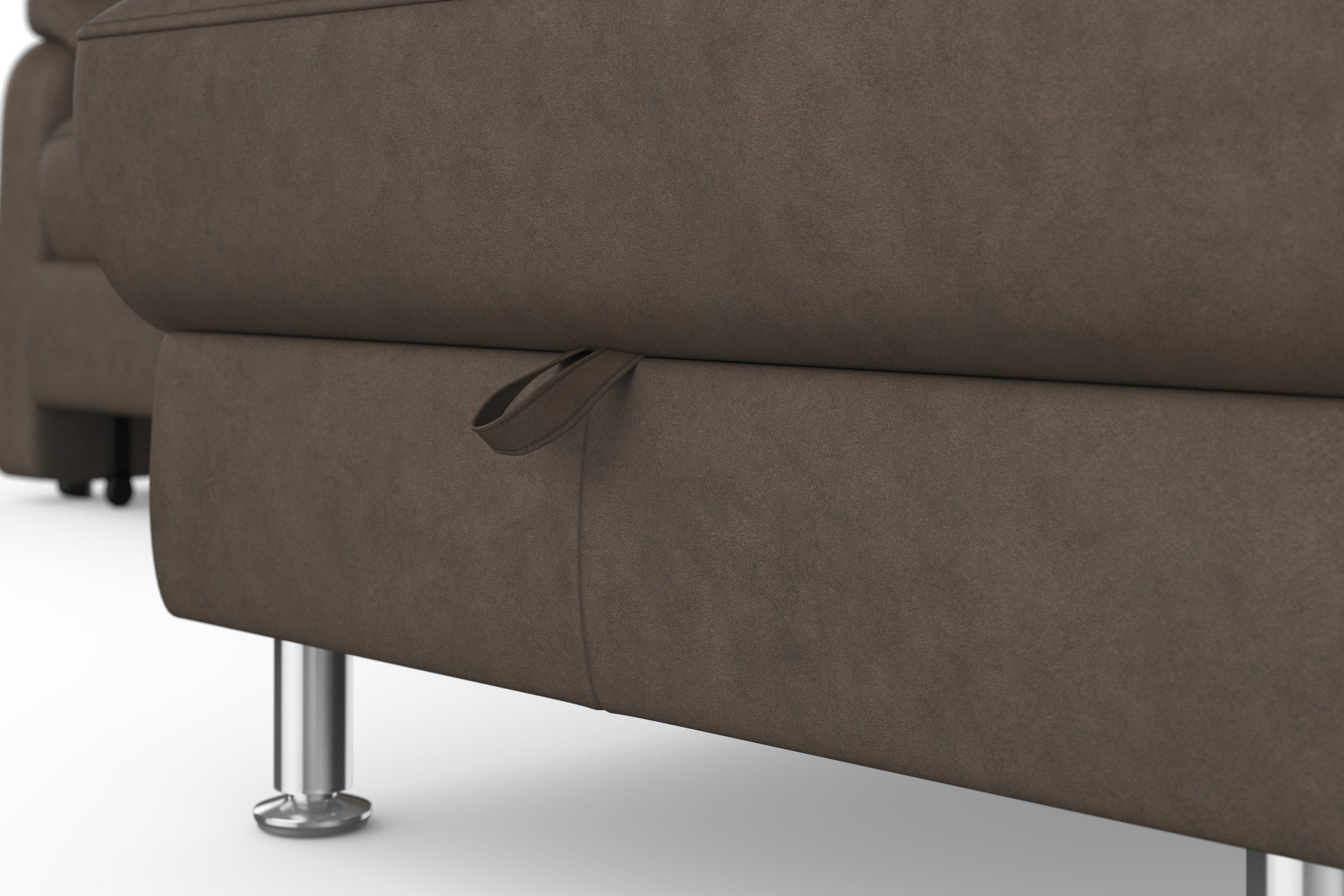 sit&more Hoekbank Freetown L-vorm met verstelbare hoofdsteun en comfortabele binnenvering