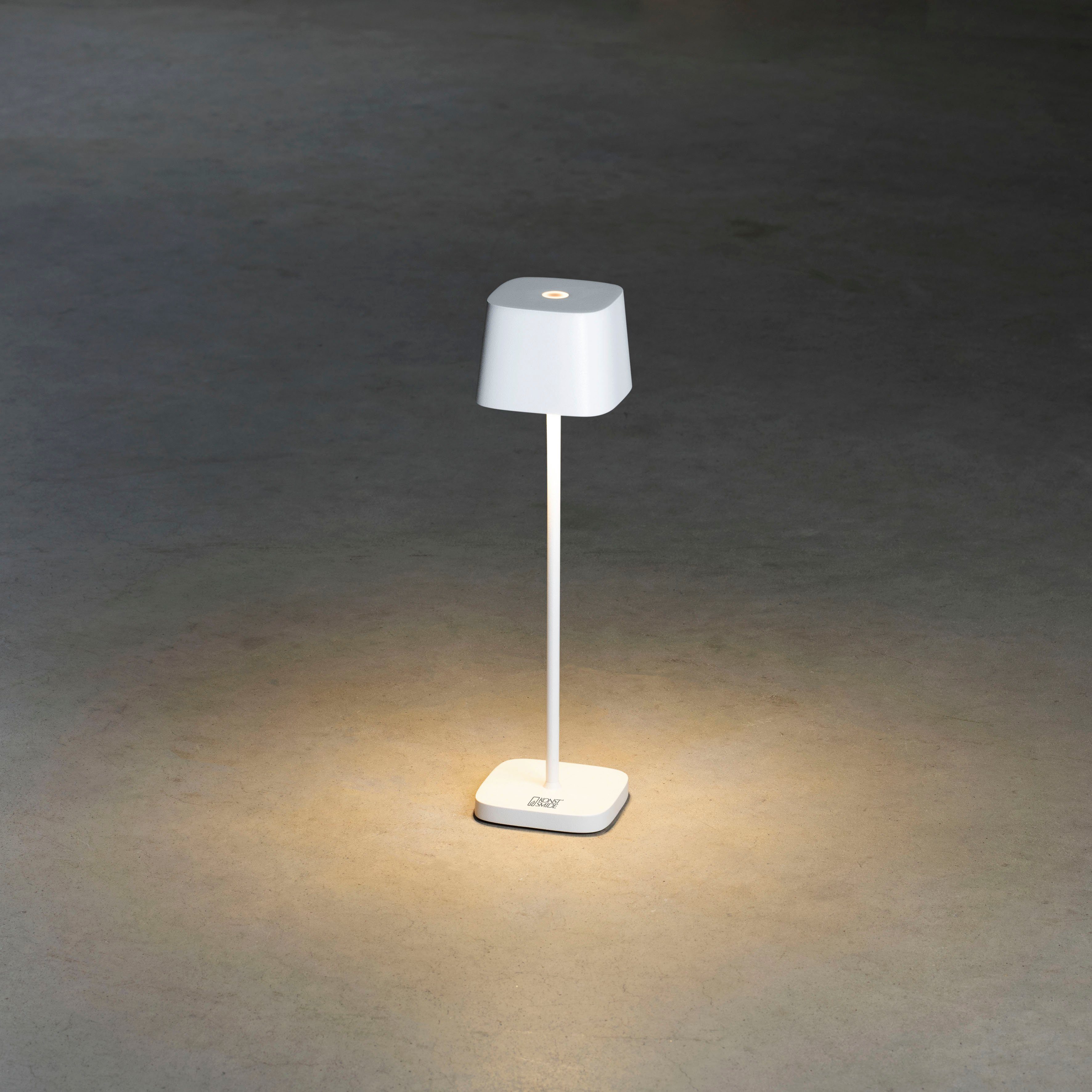 KONSTSMIDE Led-tafellamp Capri-Mini Capri-mini USB-tafellamp, 2700/3000K, dimbaar, vierkant (2 stuks)