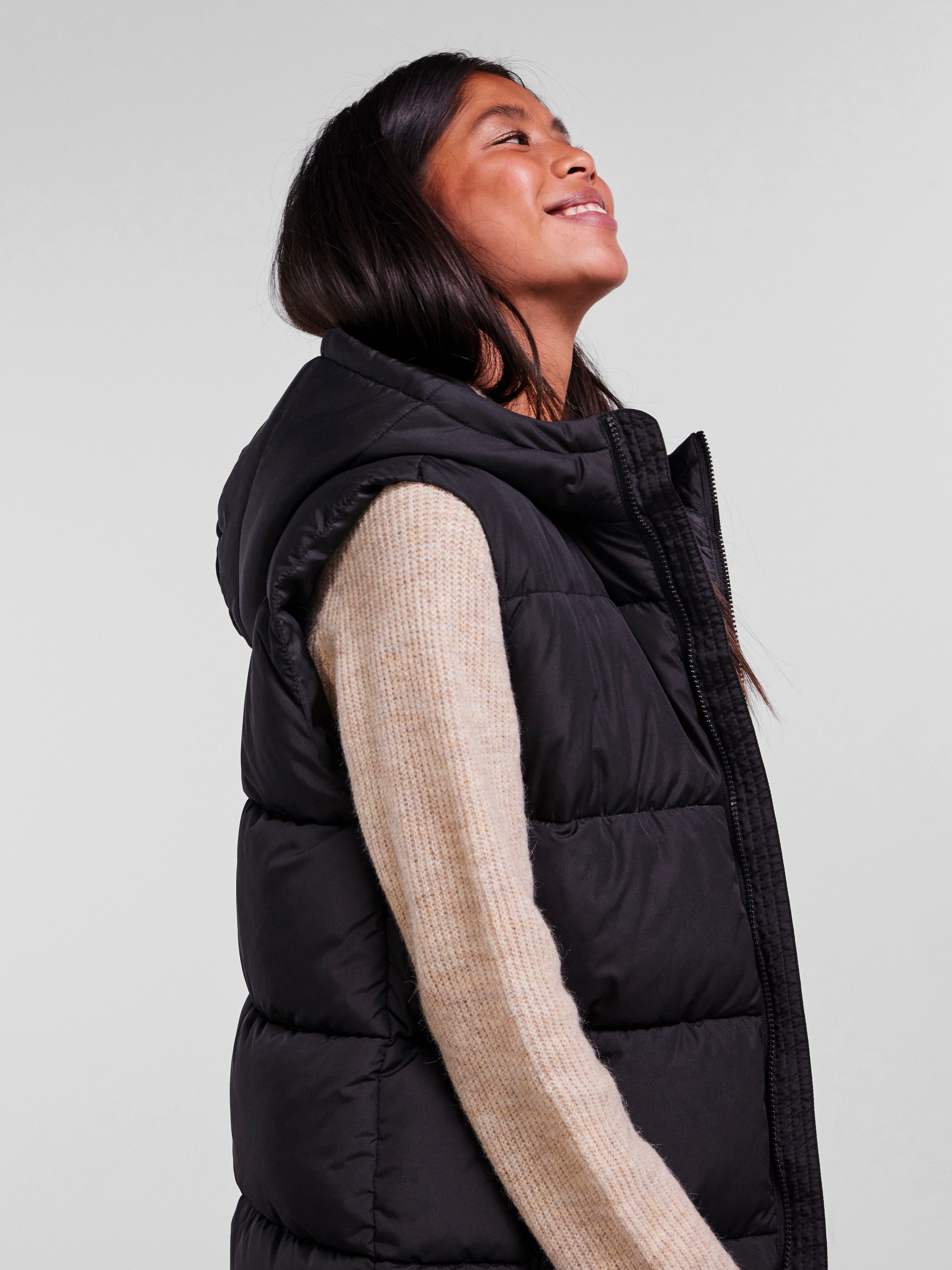 pieces Bodywarmer PCBEE NEW LONG PUFFER VEST NOOS BC