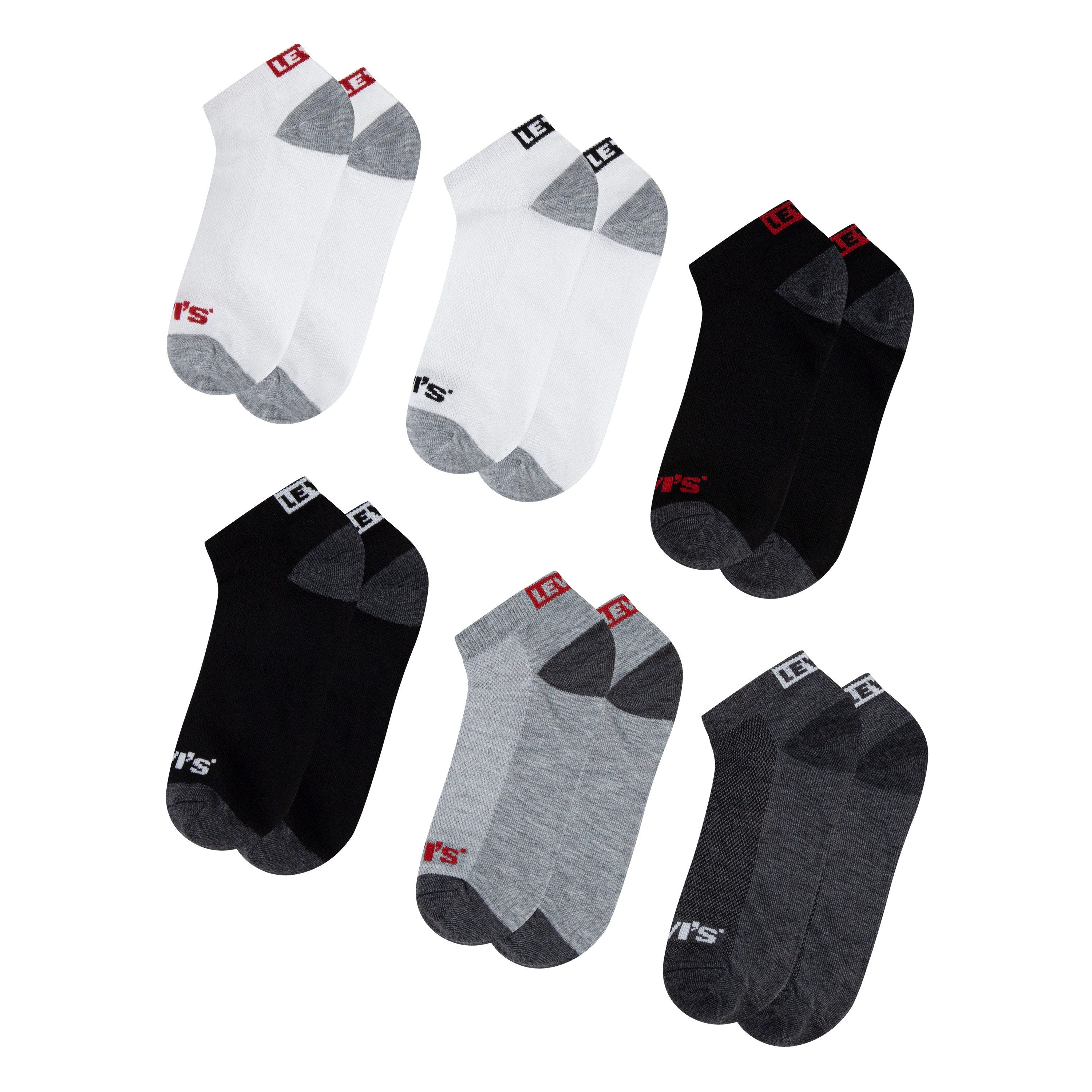 Levi's Kidswear Korte sokken LHN BOX TAB LOW CUT 6PK MarkeL (set 6 paar)
