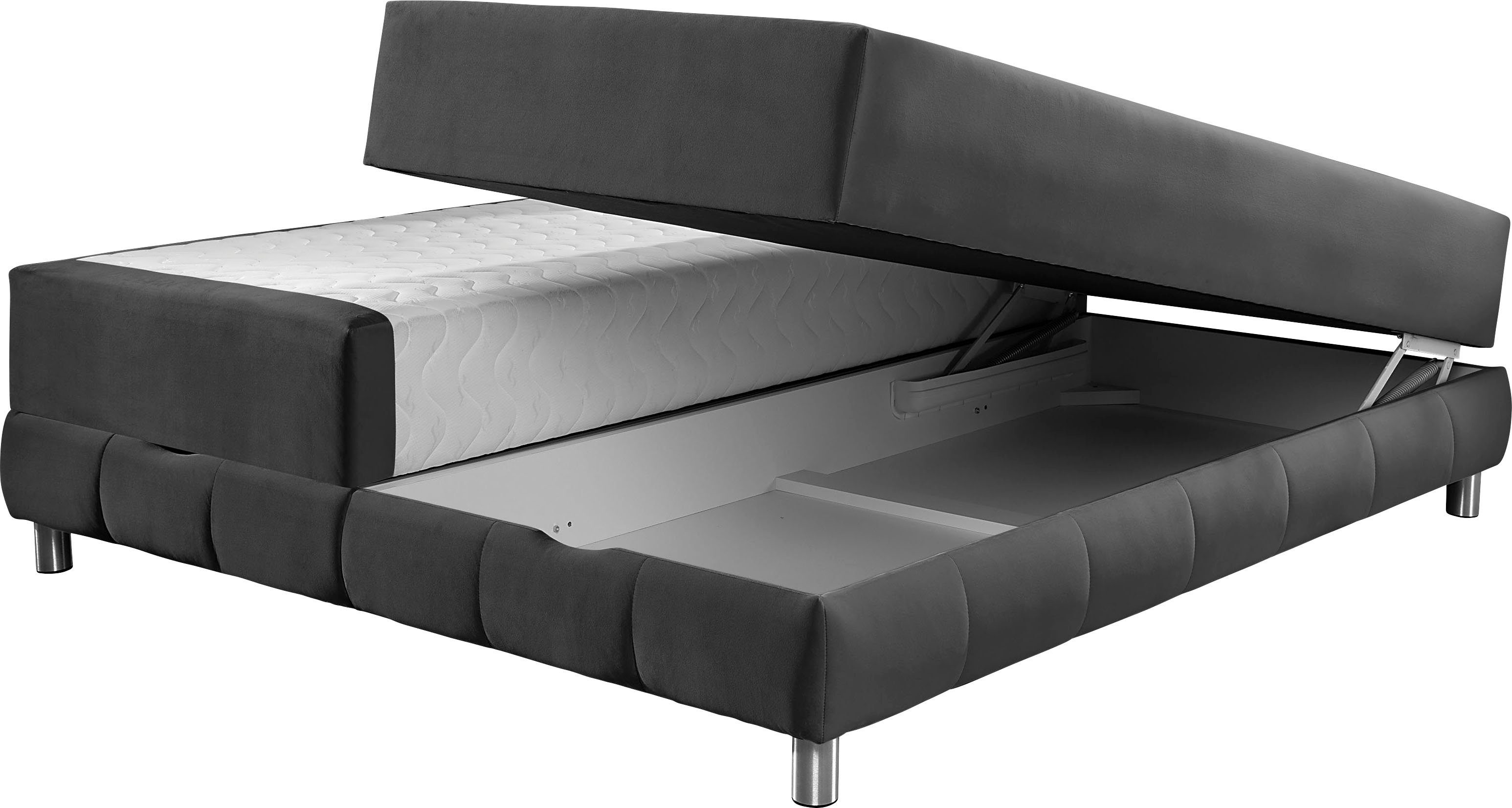 INOSIGN Boxspring Vaasa geschikt voor schuine plafonds, inclusief bedlade en matrastopper