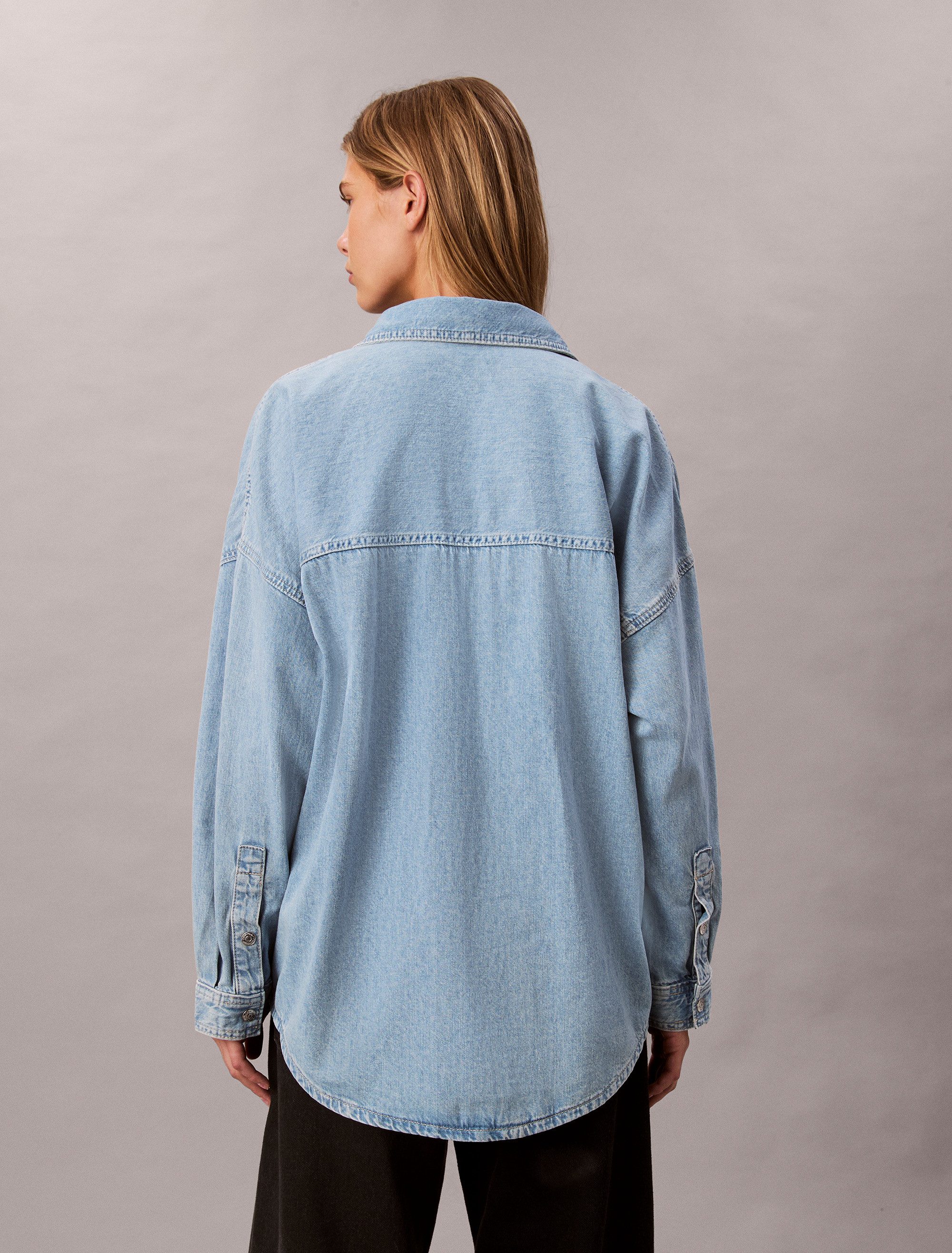 Calvin Klein Overhemdblouse RLXD LNN DNM SHRT AR