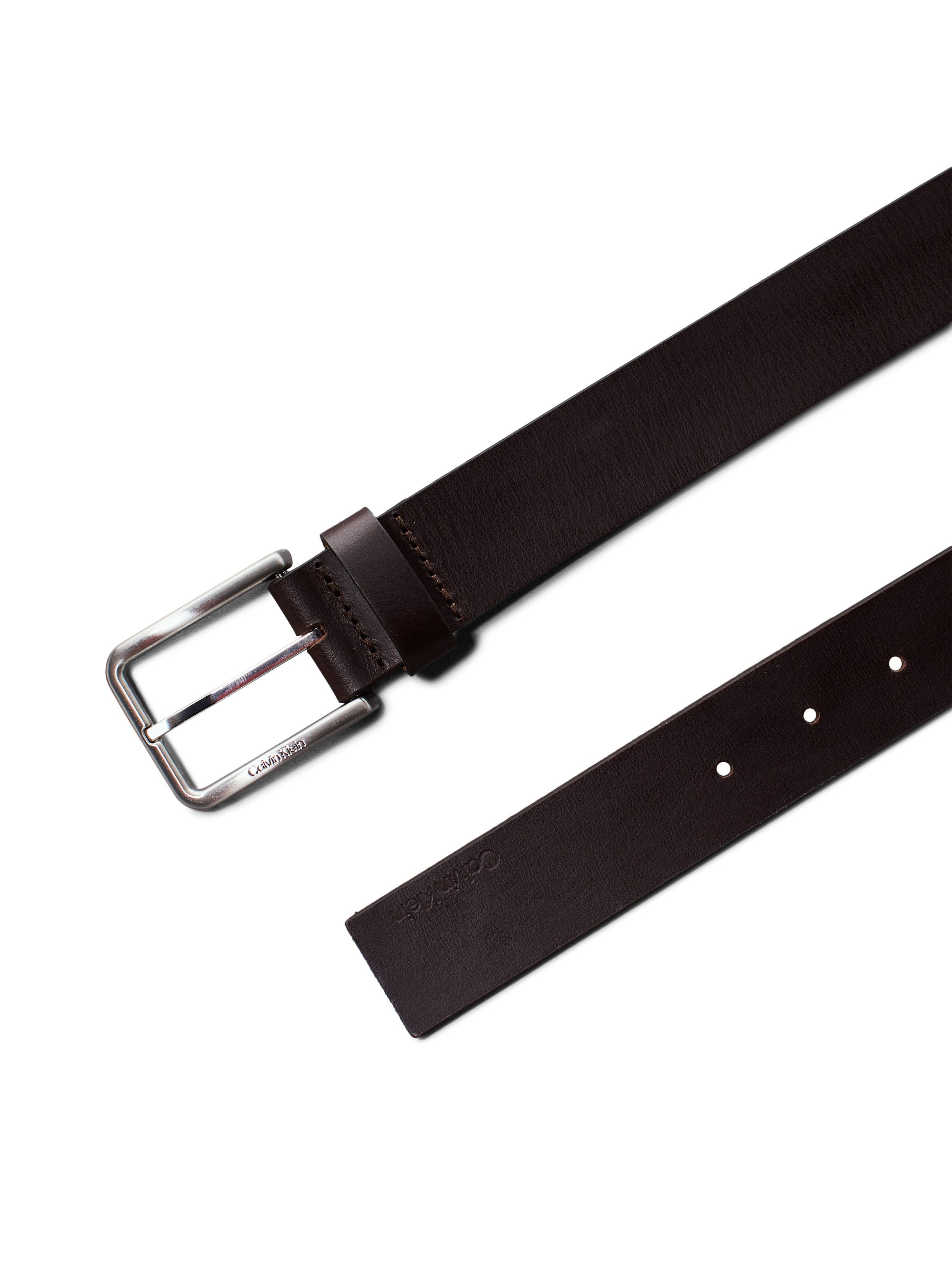 Calvin Klein Leren riem uit geolied nerfleer