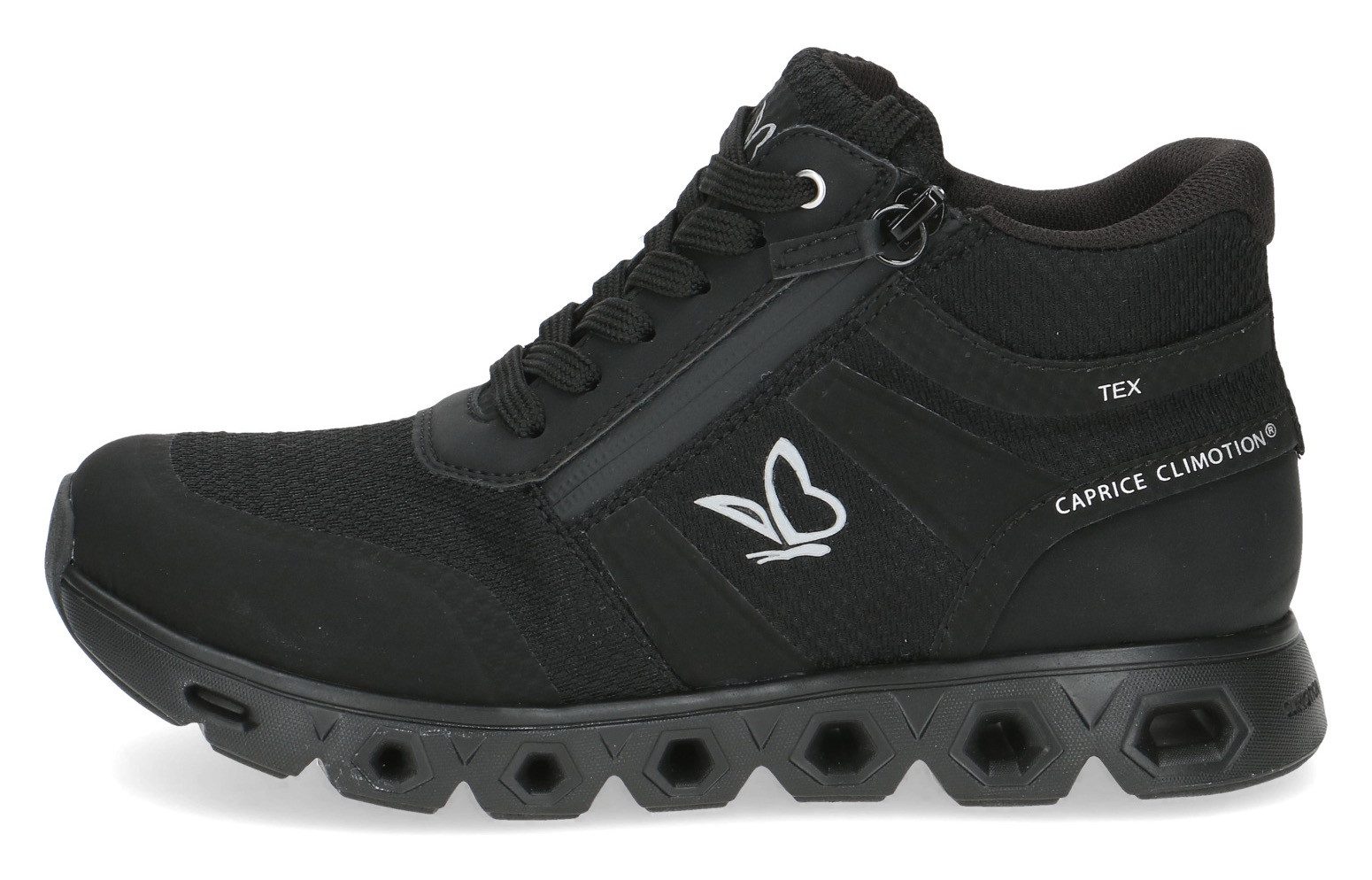 Caprice Plateausneakers , vrijetijdsschoen, lage schoen, veterschoen, comfortabele schoen in ruime breedte