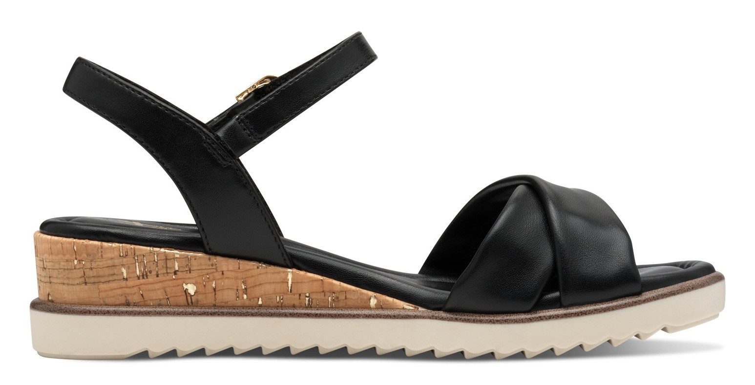 Tamaris Sandaaltjes , sleehak, zomerschoen, sandalen met gespsluiting