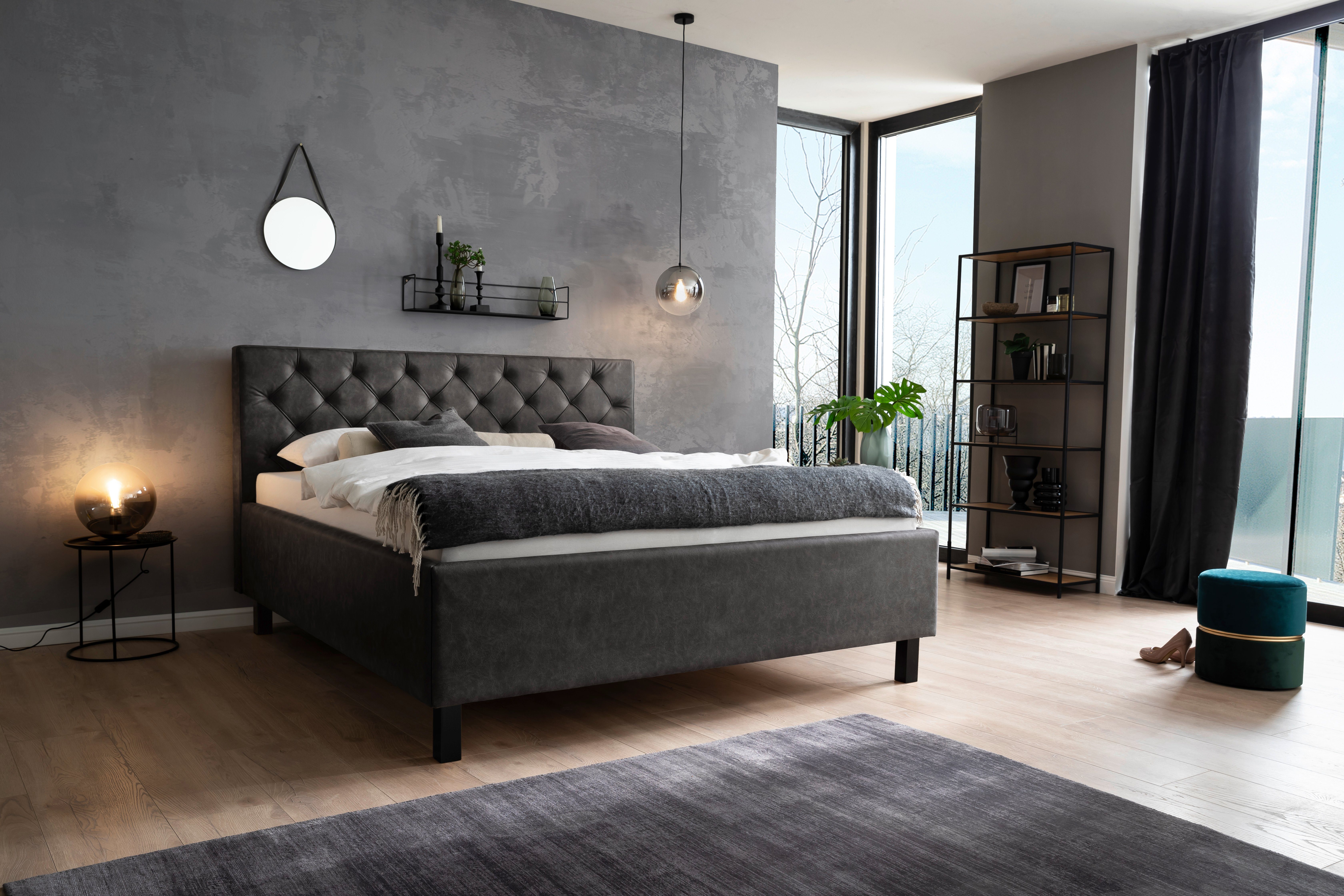meise.möbel Gestoffeerd bed Sanremo met bedkist bedden