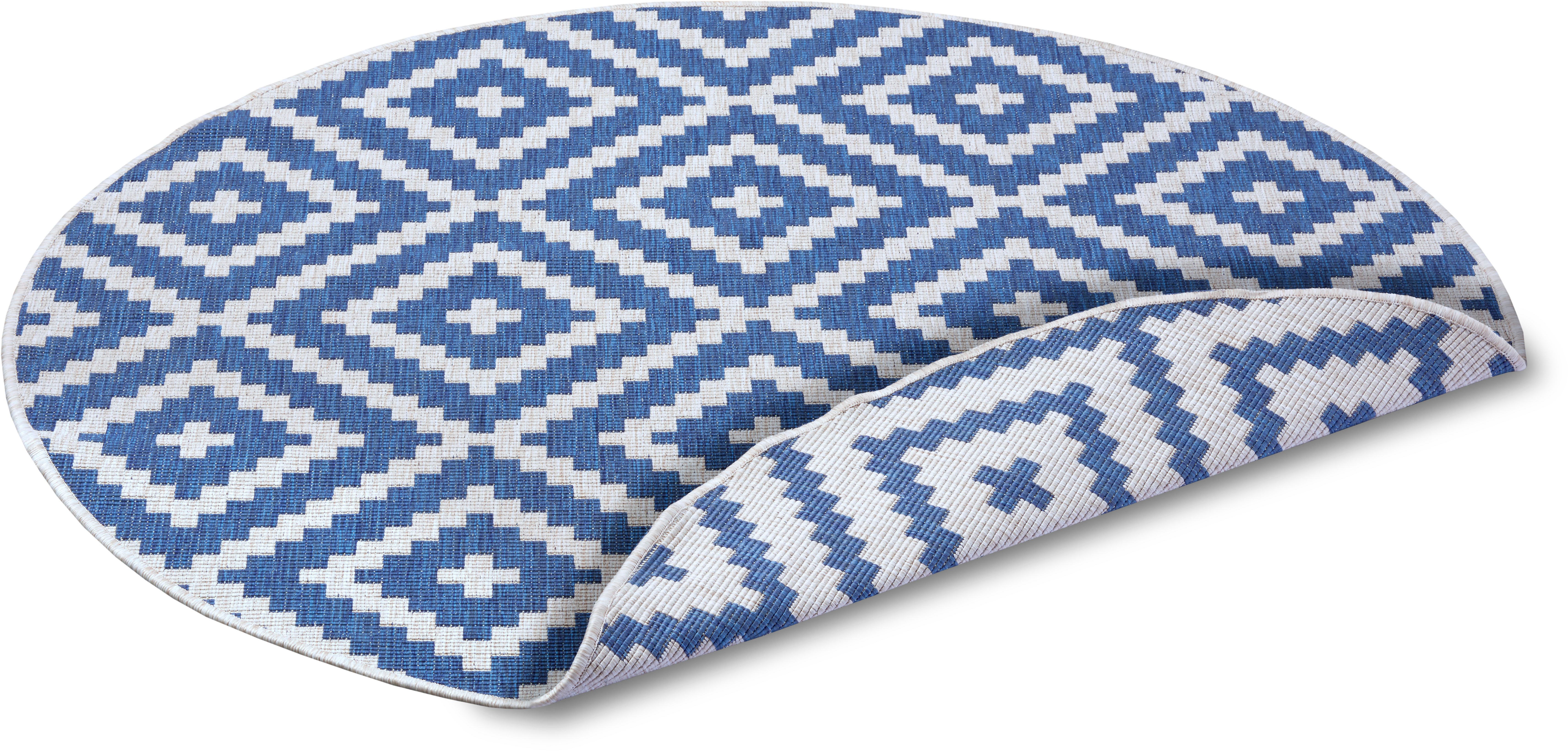 my home Vloerkleed Ronda tweezijdig te gebruiken kleed Sisal-look, platweefsel, in- en outdoor, geometrisch boho design