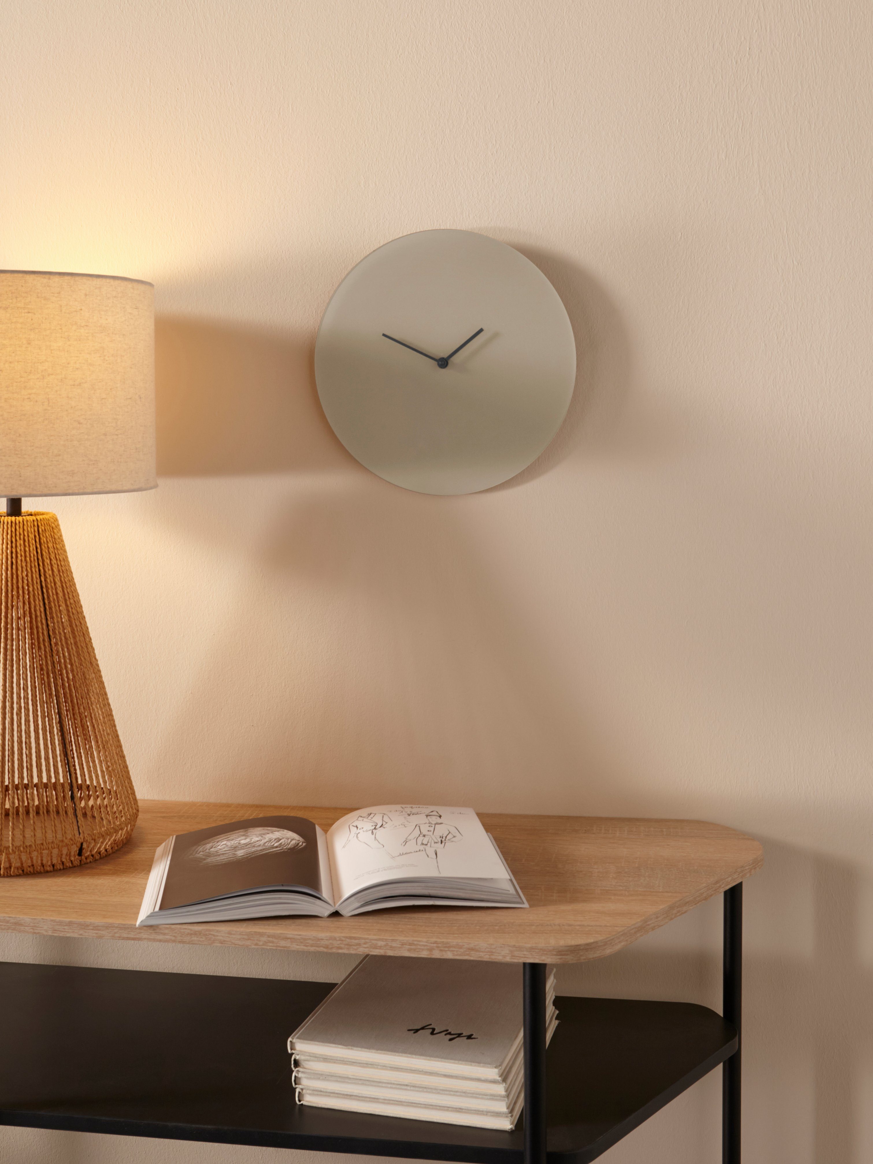 LeGer Home by Lena Gercke Wandklok Sanja Acrylglas, rond, geruisloos, minimalistisch (1-delig)