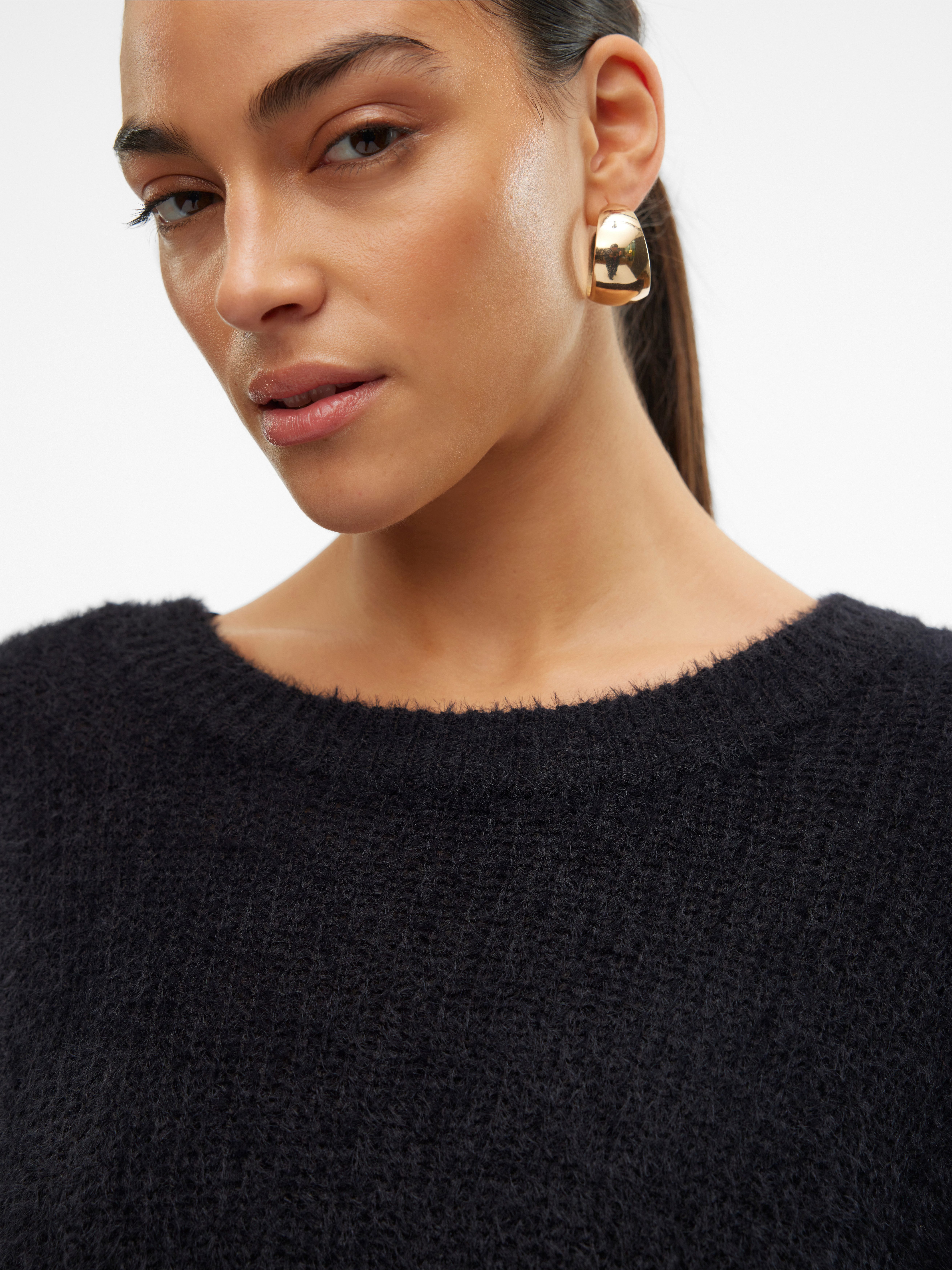 Vero Moda Gebreide trui VMPUFF LS O-NECK PULLOVER BOO