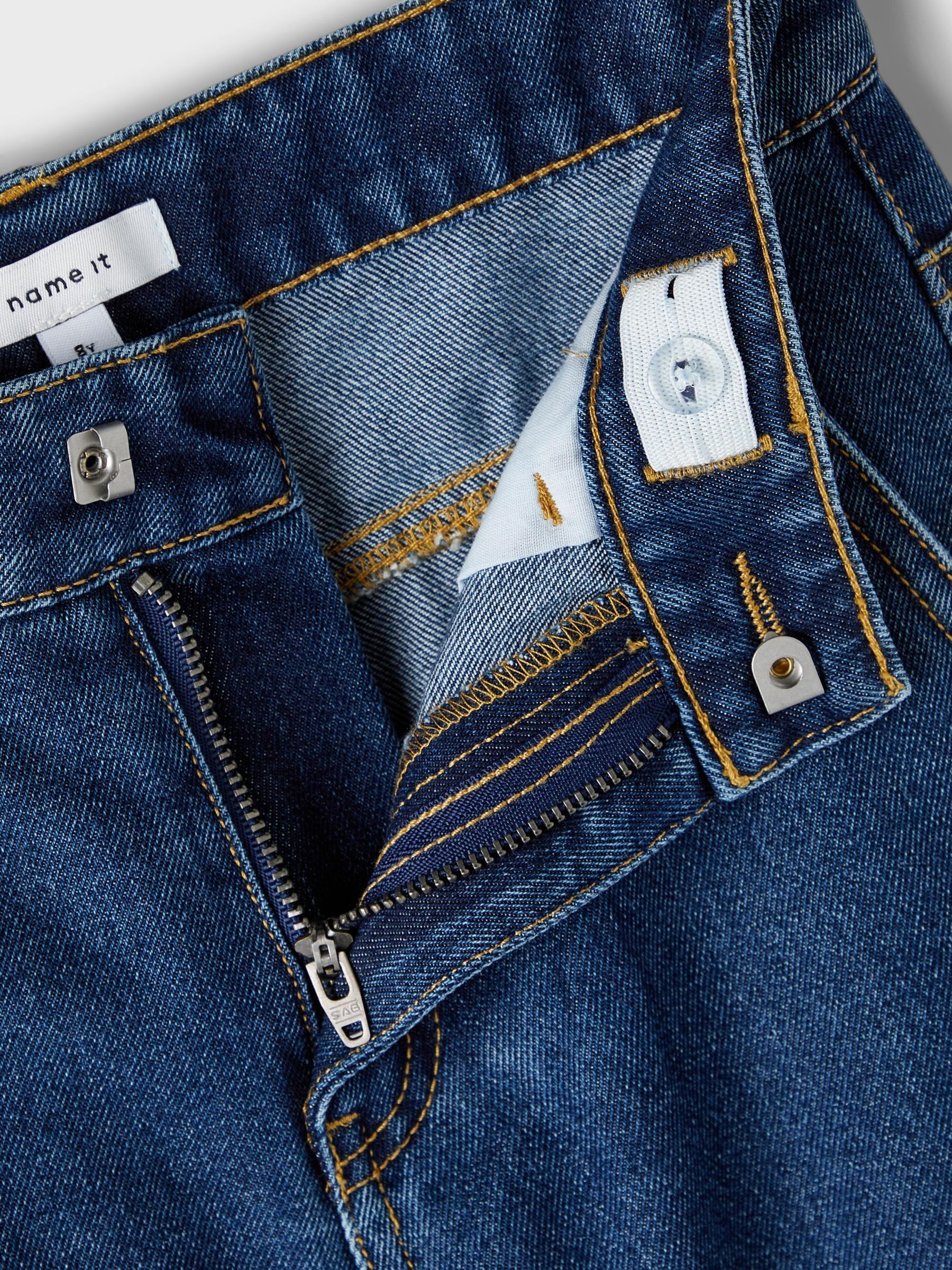 Name It Wijde jeans NKFROSE HW WIDE CARGO JEANS 6190-BS NOOS