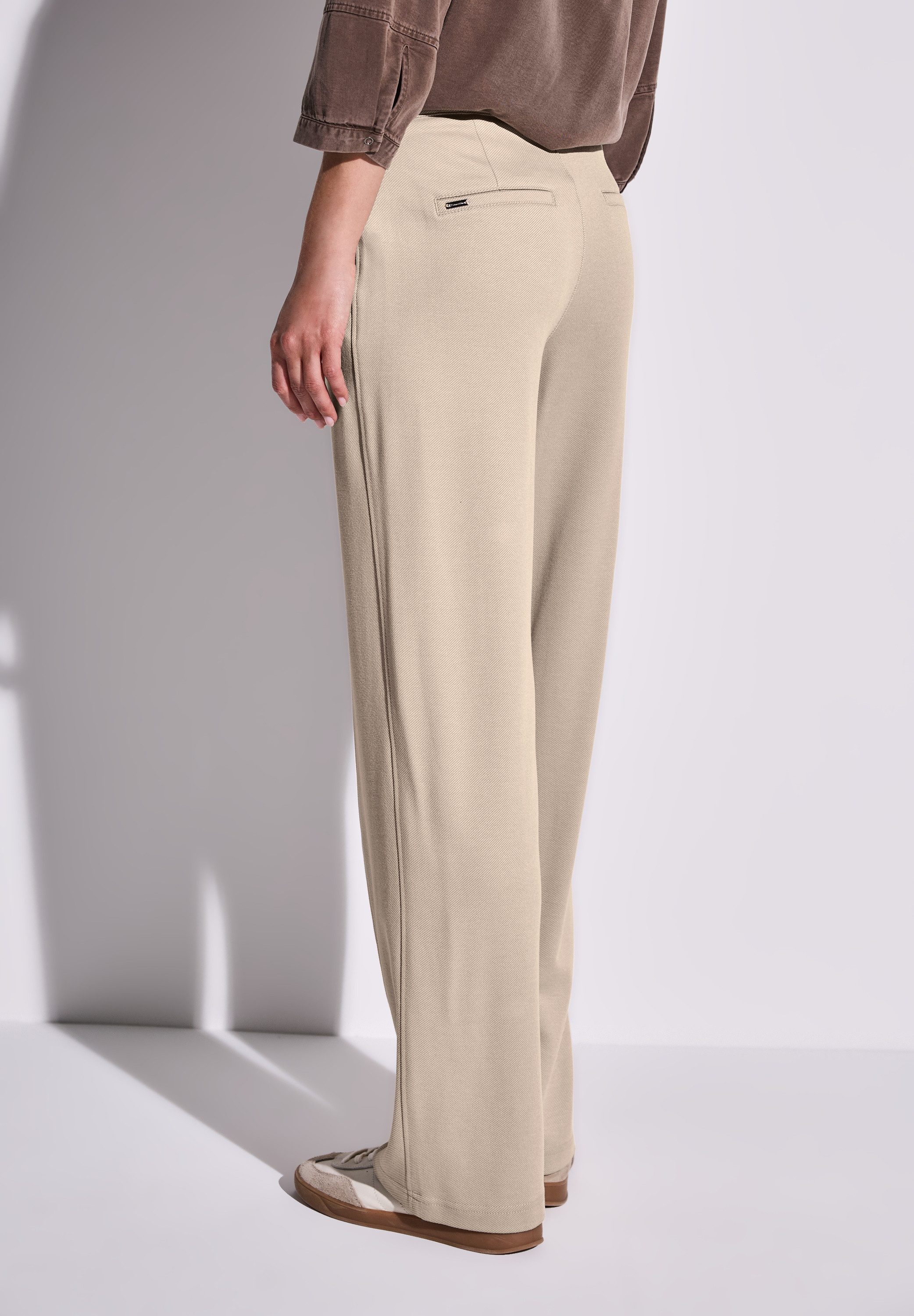 STREET ONE Stoffen broek met zakken opzij