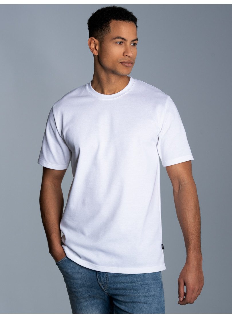 Trigema T-shirt TRIGEMA T-shirt (1-delig) heren t-shirts maat L wit