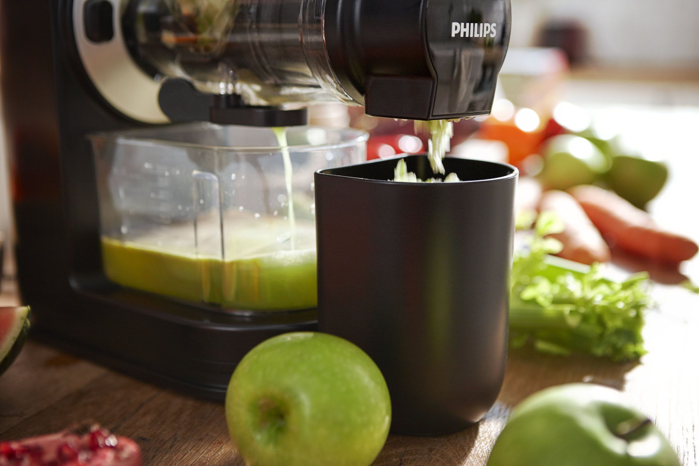 Philips Slowjuicer HR1889/70 Viva Collection, met druppelstop, QuickClean, XL vulopening
