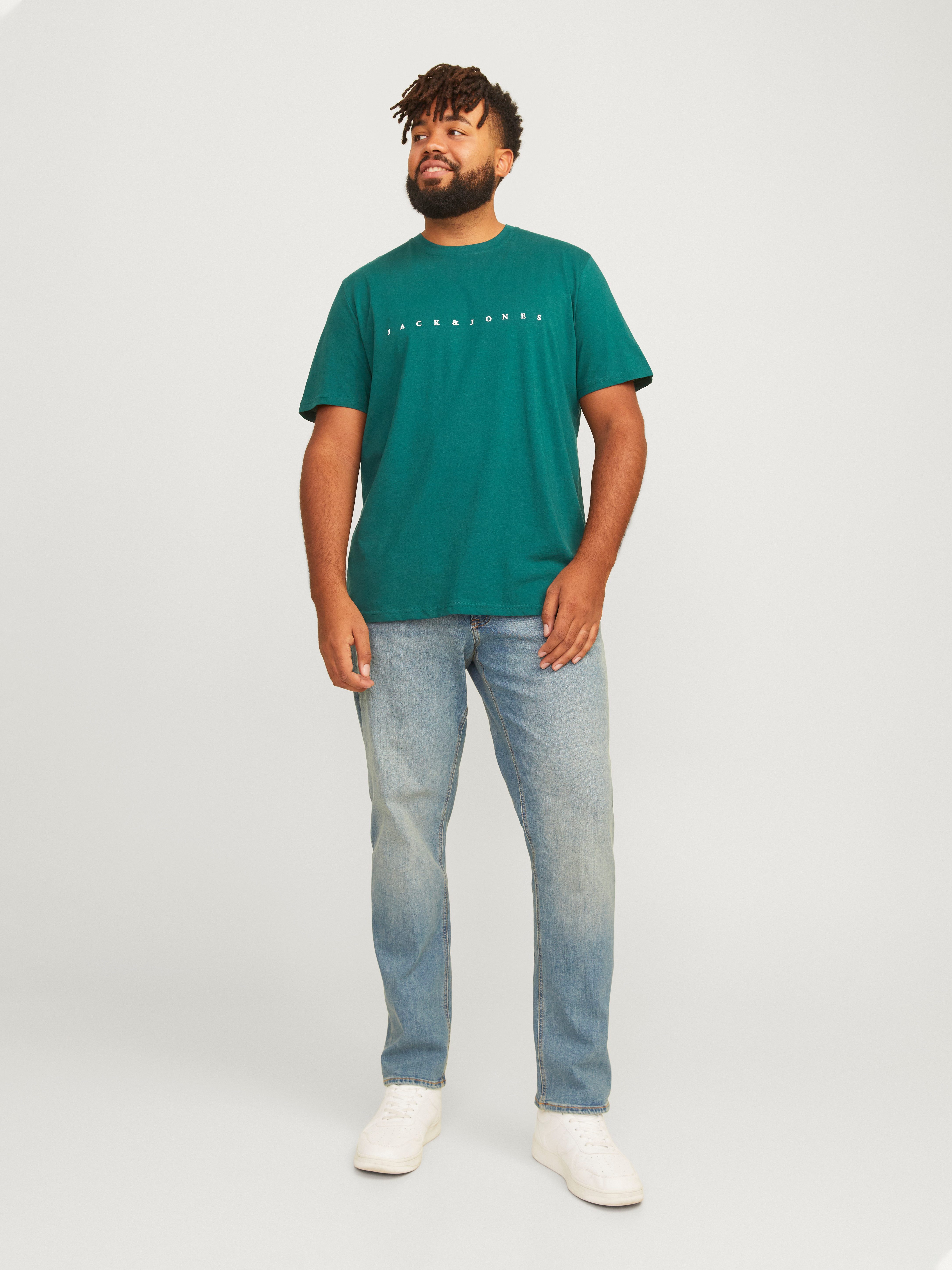 Jack & Jones PlusSize Shirt met ronde hals JJESTAR JJ TEE SS NOOS PLS