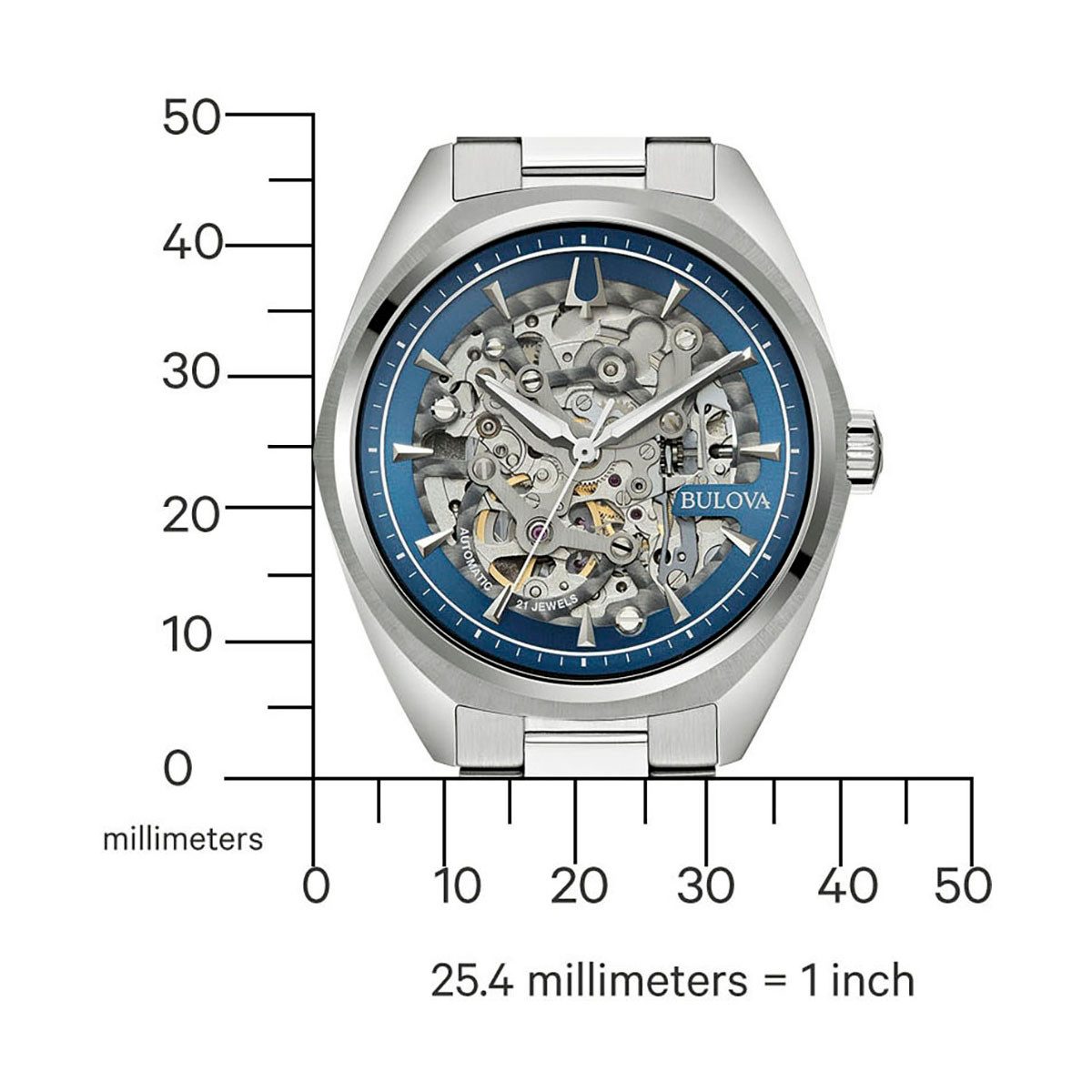 Bulova Automatisch horloge 96A292 Horloge, mechanisch, herenhorloge, roestvrijstalen band