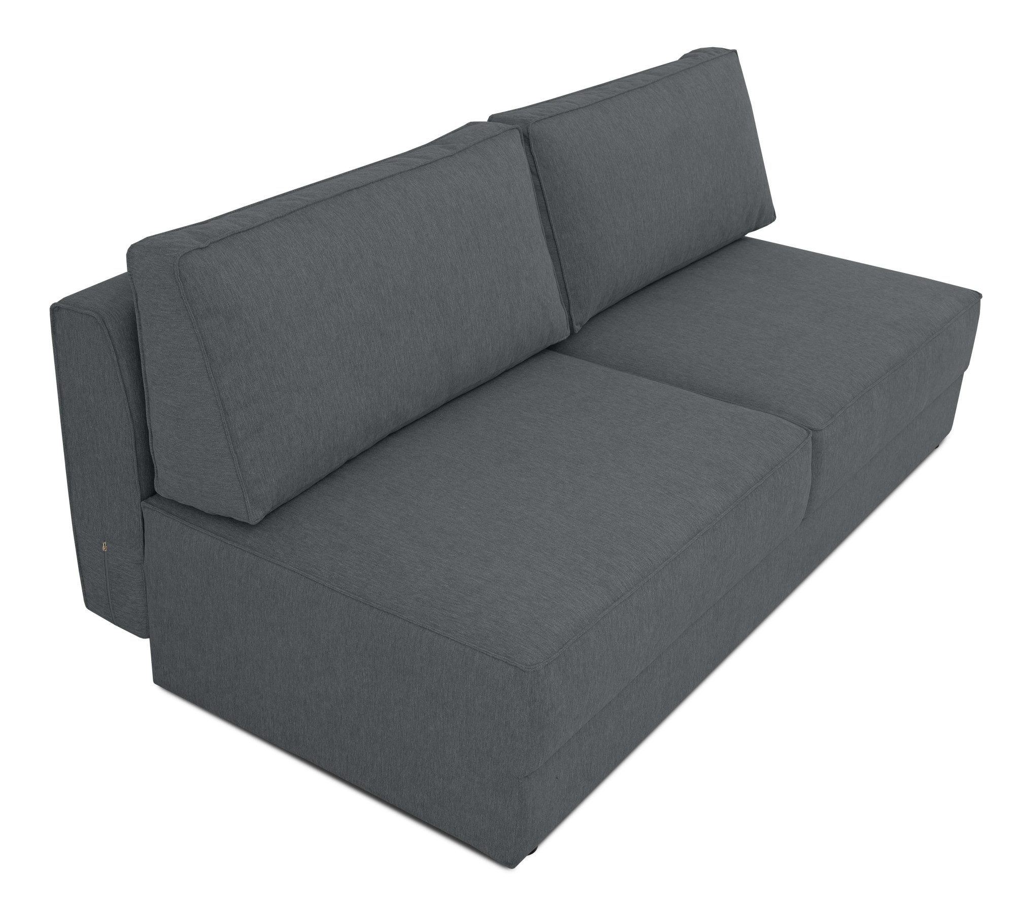 INOSIGN Slaapbank Simonton 3-zits, Breedte 202 cm Ligoppervlak 202x146 cm, incl. bedlade, zachte structuurstof