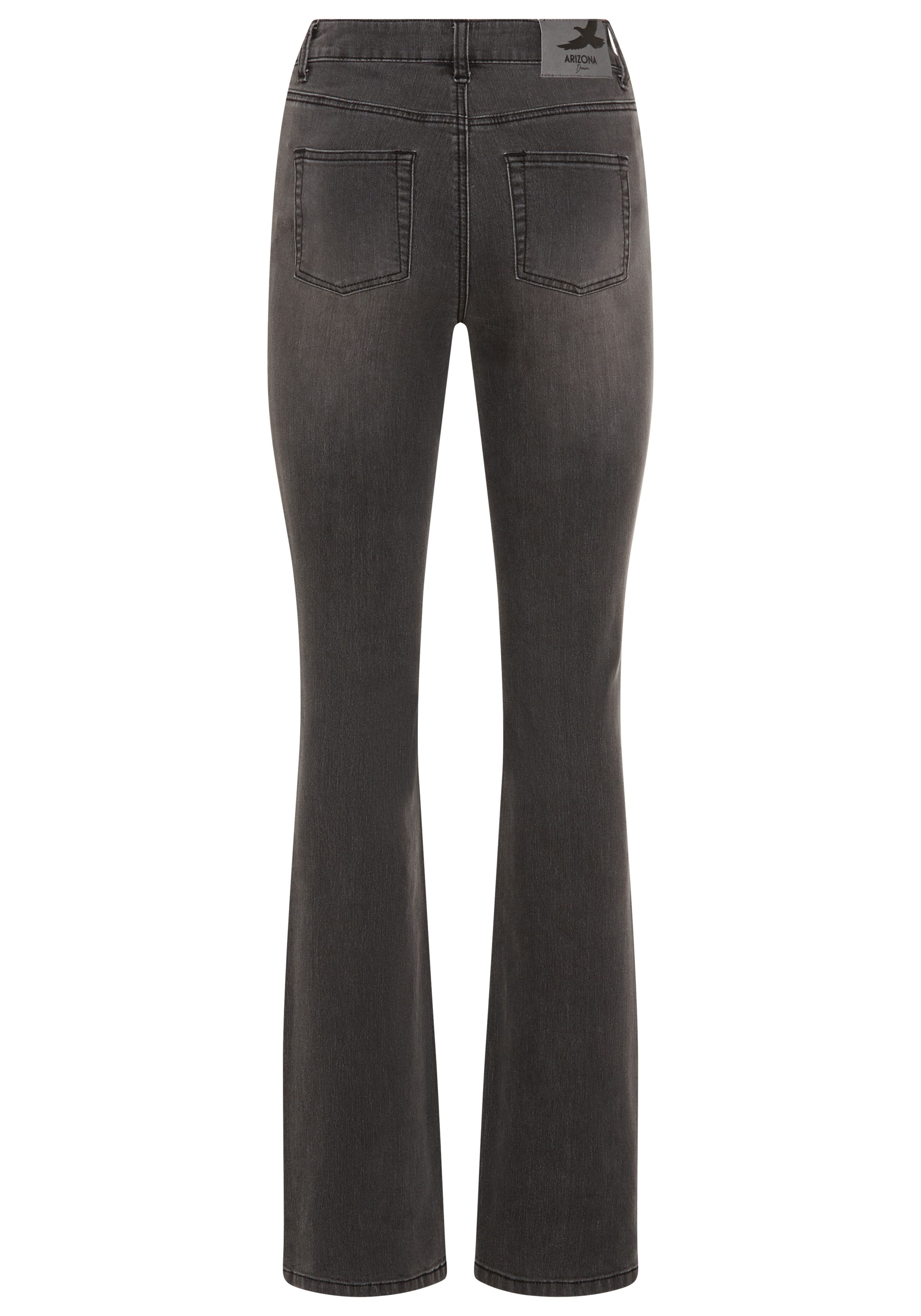 Arizona Bootcut jeans Shaping elastische pasvorm, bootcut-pasvorm, used-wassing, hoge taille