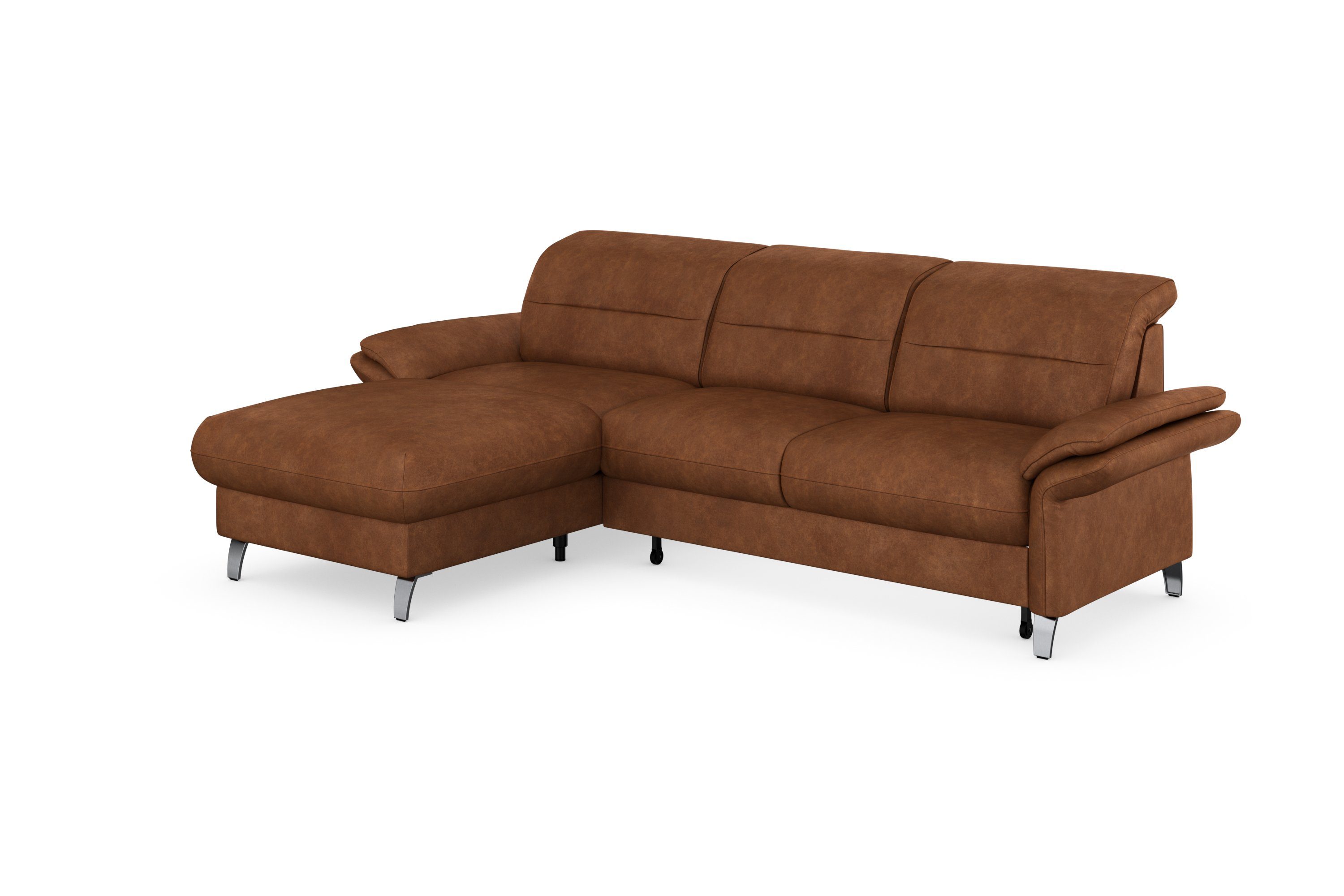 sit&more Hoekbank Grenoble L-vorm met bonnellvering optioneel met bedfunctie, bedlade, arm- en hoofdsteunverstelling