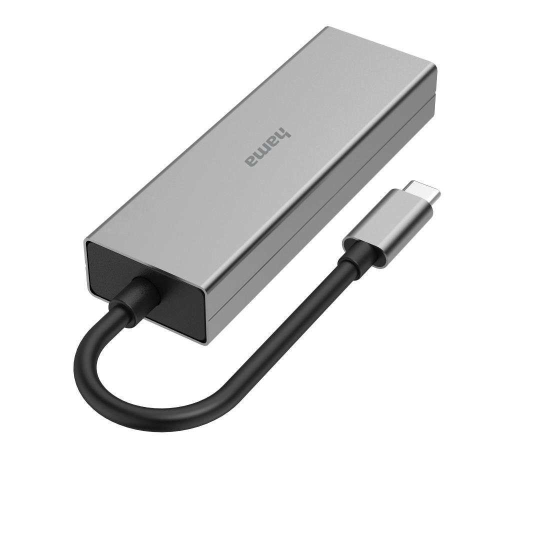 Hama USB-adapter USB-C-hub, 4 poorten, 2x USB-A, 2x USB-C, USB 3.2 Gen1, 5 Gbps