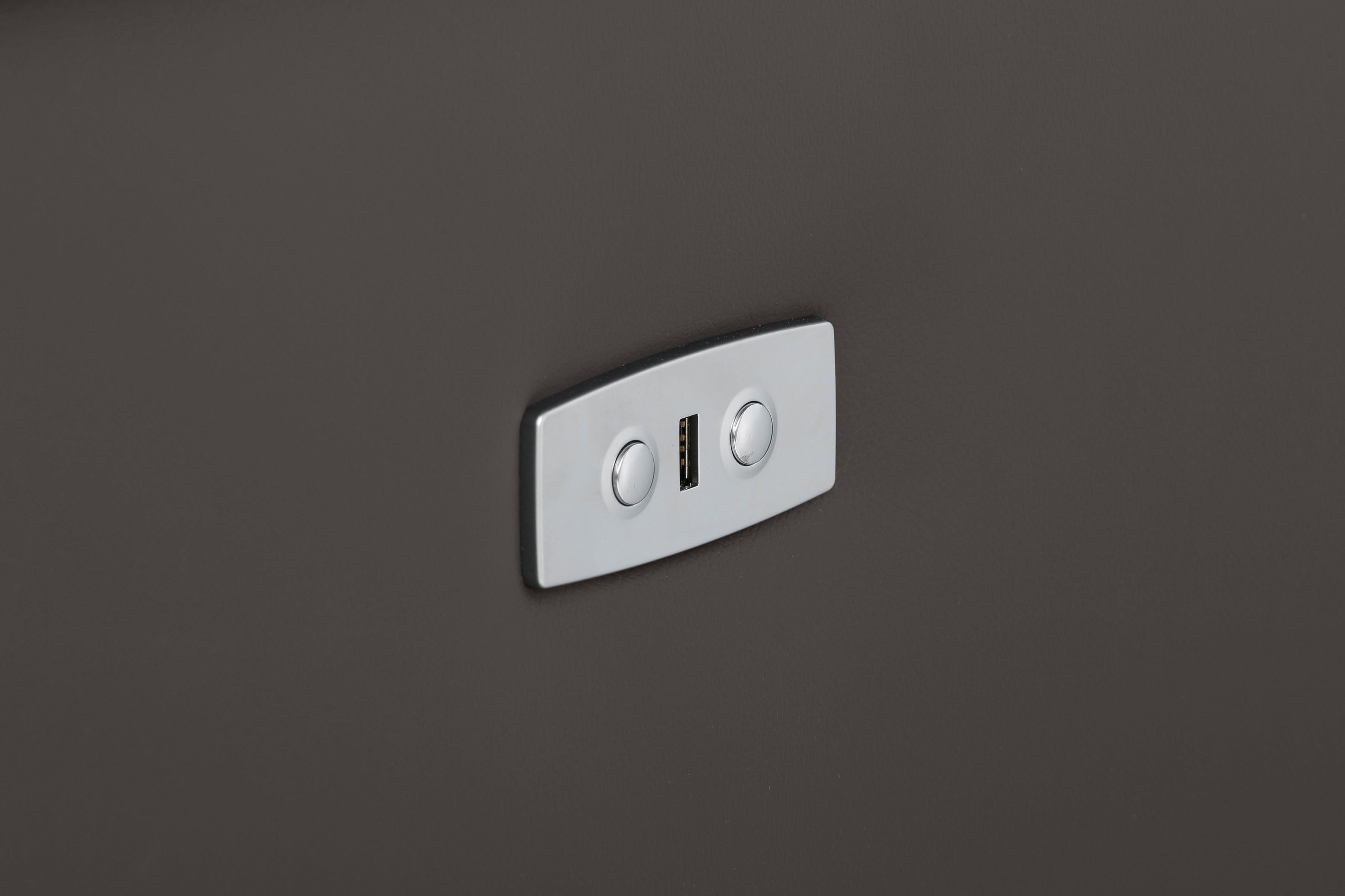 Home affaire Hoekbank Binado, L-vorm, met handmatige of elektrische relaxfunctie met usb-aansluiting
