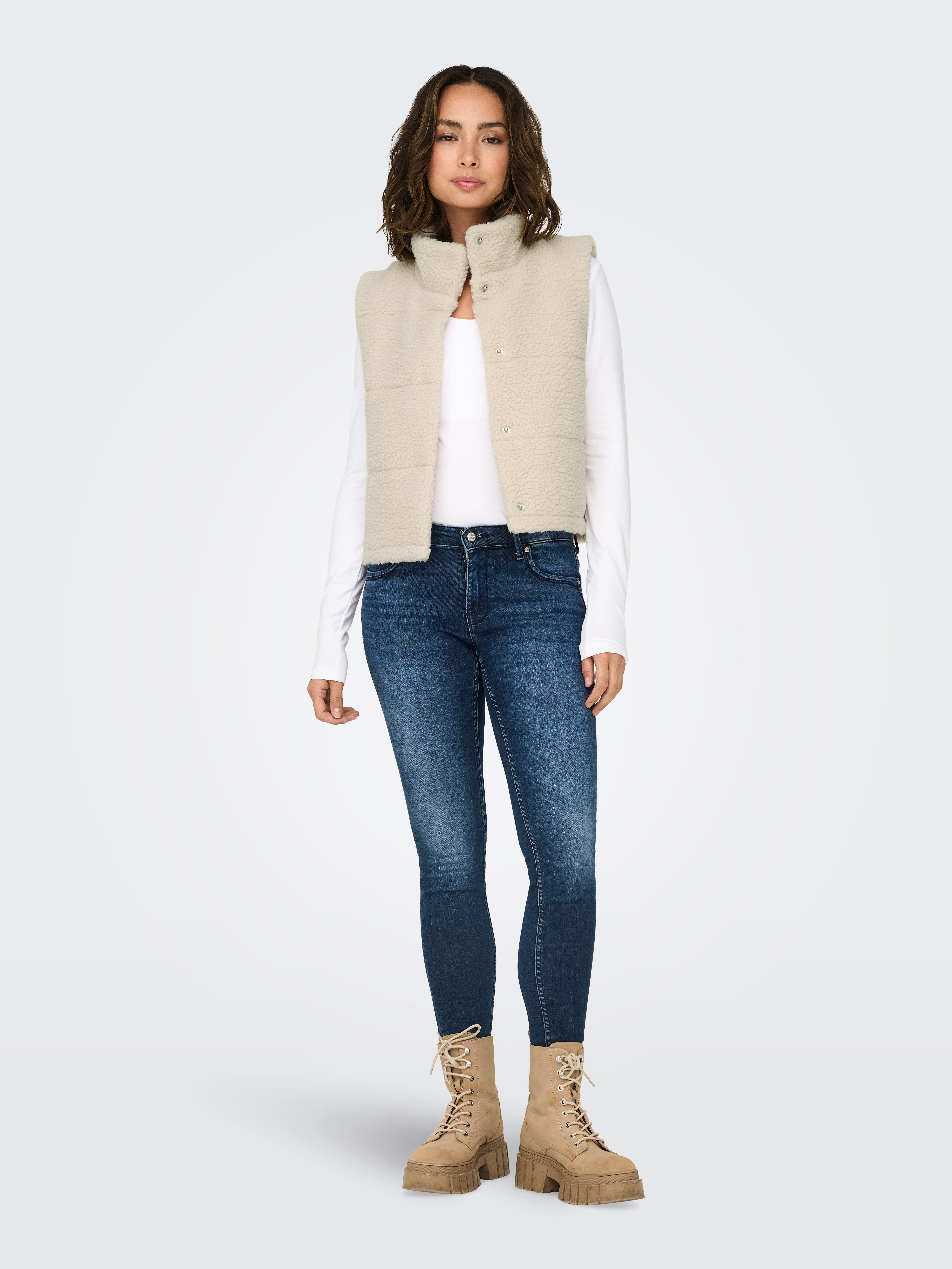 Only Gilet ONLSANDRA TEDDY WAISTCOAT LIFE OTW NOOS